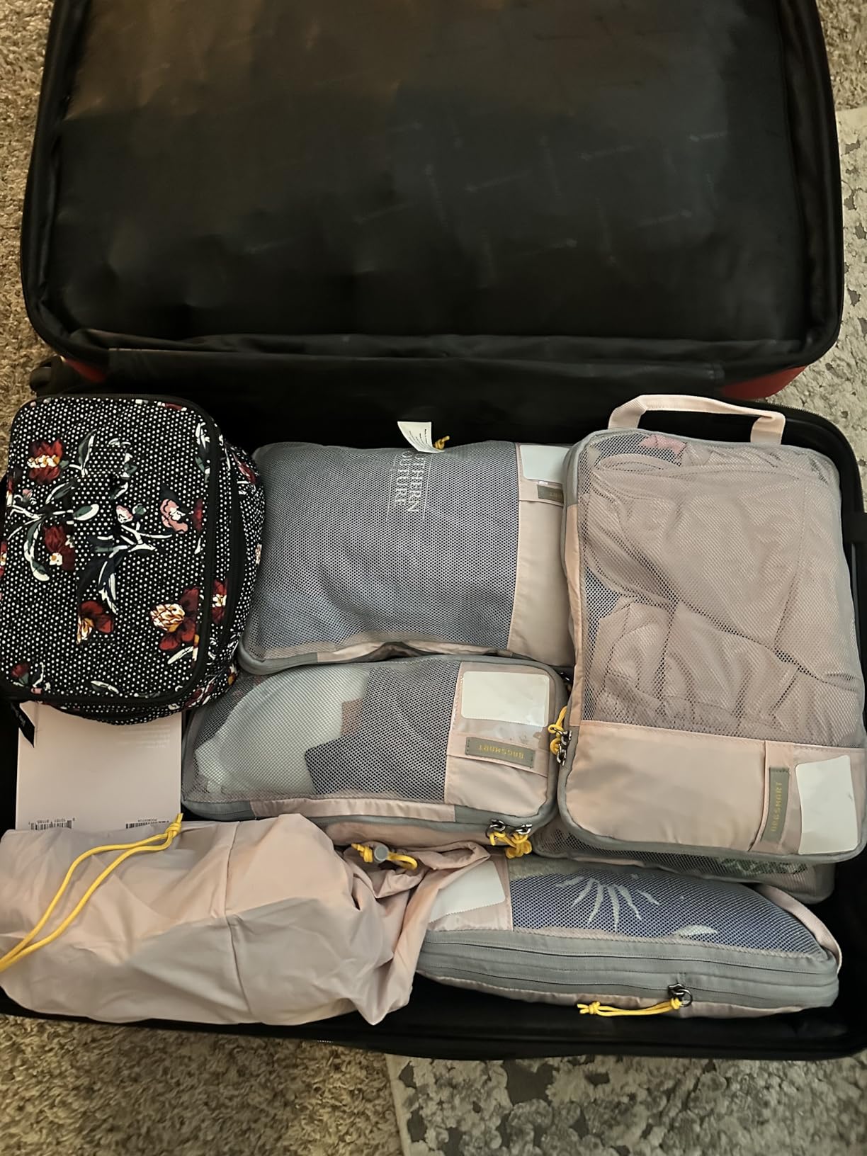 6 Set Compression Packing Cubes for Travel, Lightweight Luggage Organizer Bags, Durable Space Saver Bags Travel Essentials customer photo 1