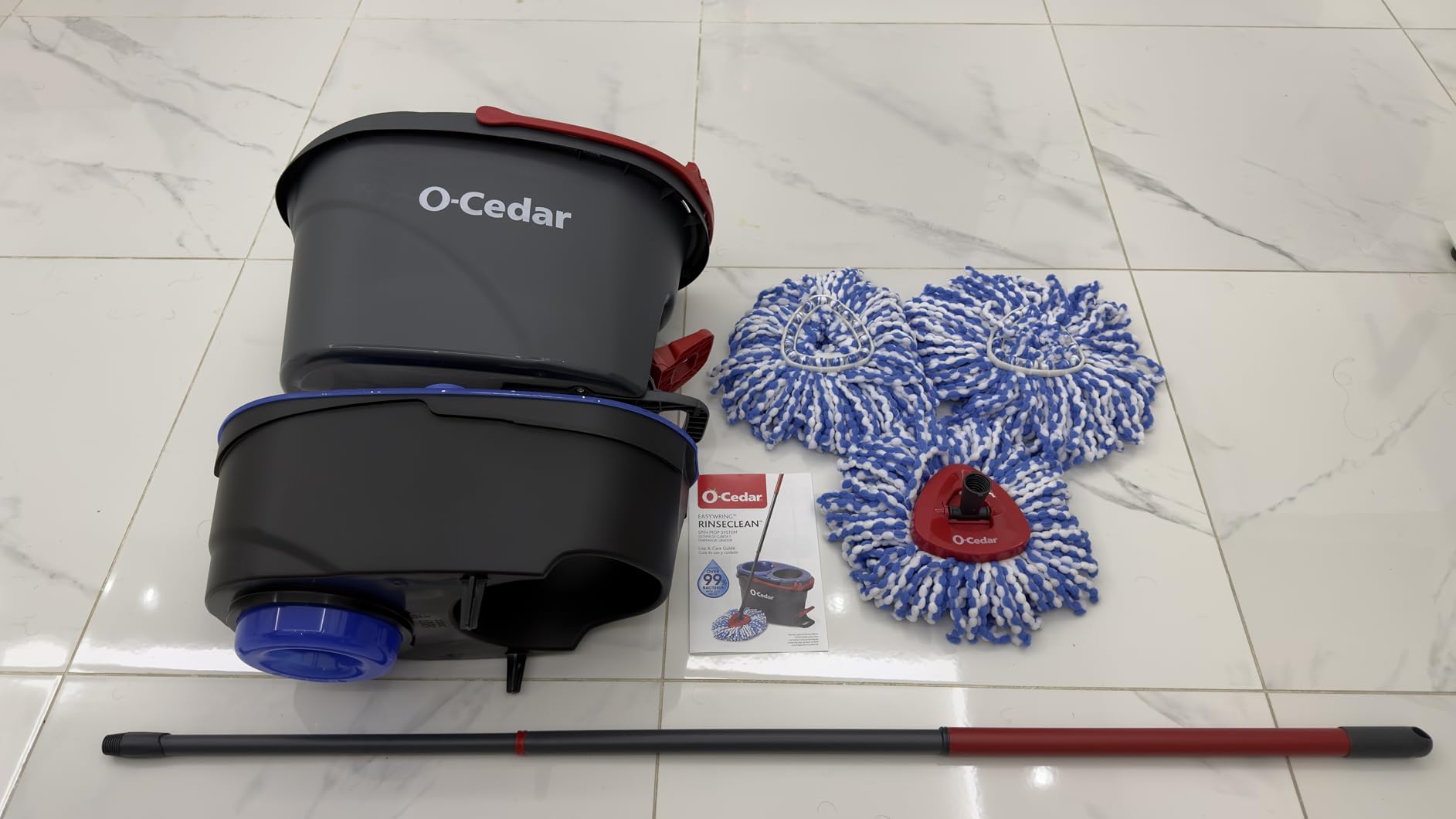 O-Cedar RinseClean Spin Mop & Bucket System | Clean with Clean Water | Removes 99% of Bacteria customer photo 2