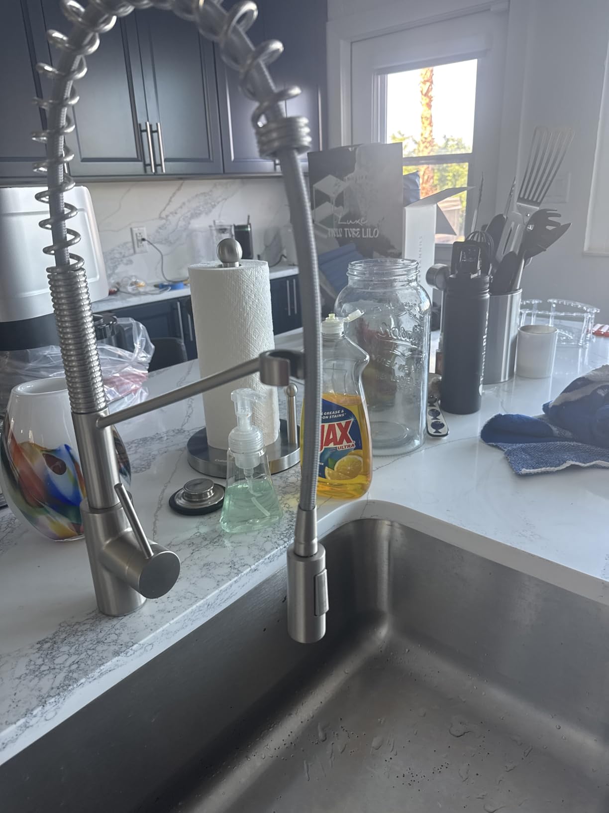 KRAUS Oletto Touchless Sensor Commercial Pull-Down Single Handle Kitchen Faucet with QuickDock Top Mount Assembly in Spot Free Stainless Steel customer photo 2