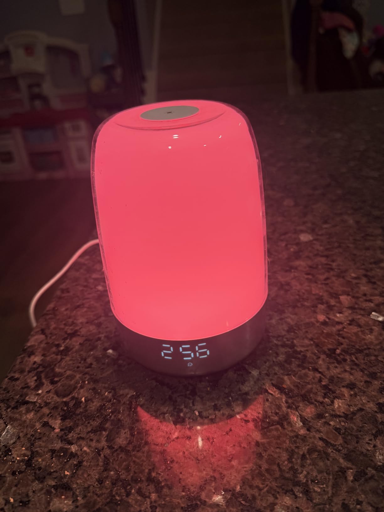winshine Touch Wake Up Night Light with Sunrise Simulation Alarm Clock, 3 Ways Dimmable Warm White Bedside Lamp for Kid Bedrooms RGB Ambient Table Nightstand Light, Sleep Aid Snooze Timer Mode customer photo 1