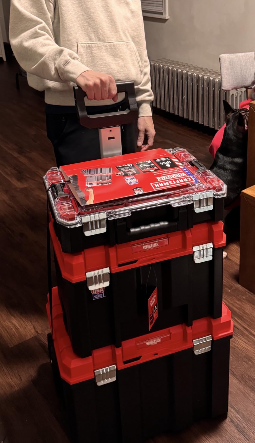 CRAFTSMAN VERSASTACK 17.126-in Metal Wheels Lockable Tool Box customer photo 1