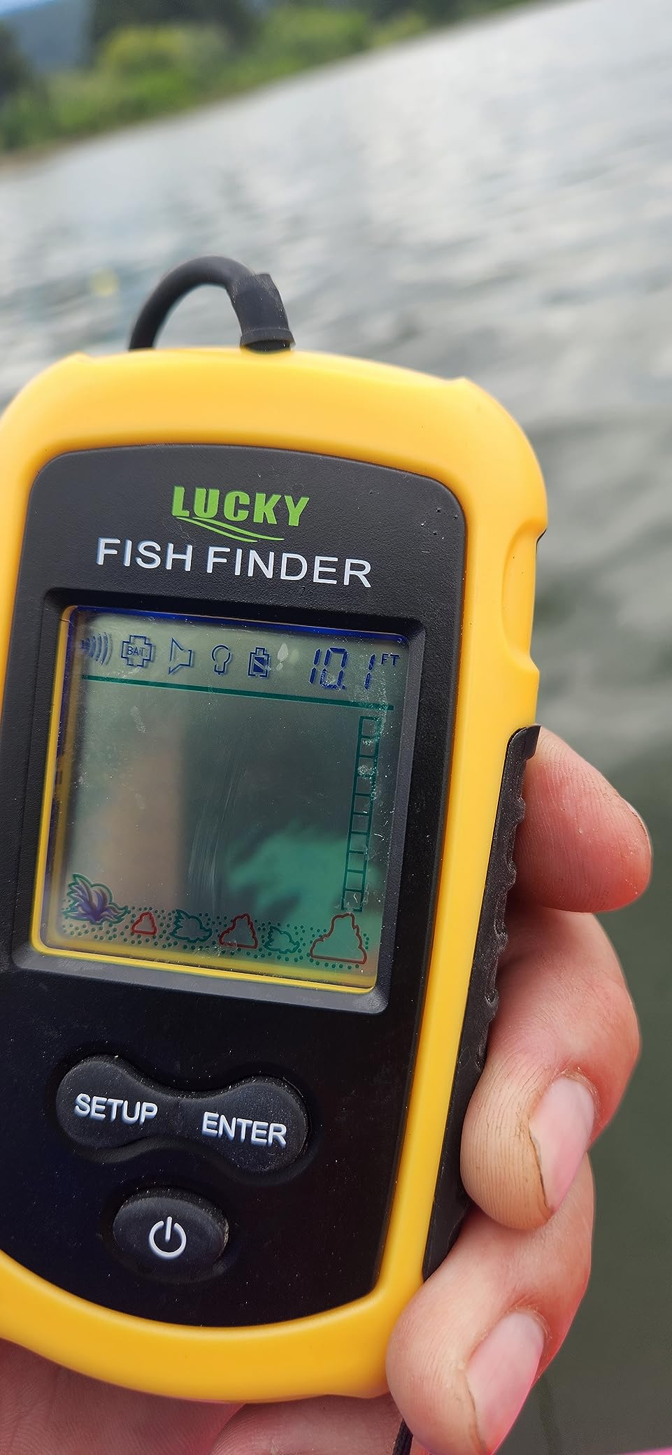 LUCKY Kayak Portable Fish Depth Finder Handheld Sonar FFC1108 customer photo 2
