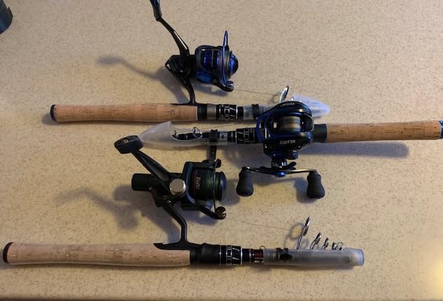 EOW XPEDITE Portable Telescopic Fishing Rods, Spinning & Casting, 24T Carbon Blanks & Solid Carbon Tip, Cork Handle, Travel Rod, Short Collapsible Rods customer photo 1