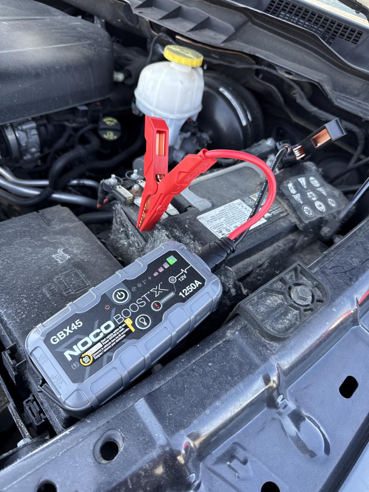 NOCO Boost X GBX45: 1250A UltraSafe Jump Starter - 12V Lithium Battery Booster Pack, Portable Jump Box, Power Bank & Jumper Cables - for 6.5L Gas and 4.0L Diesel Engines customer photo 1