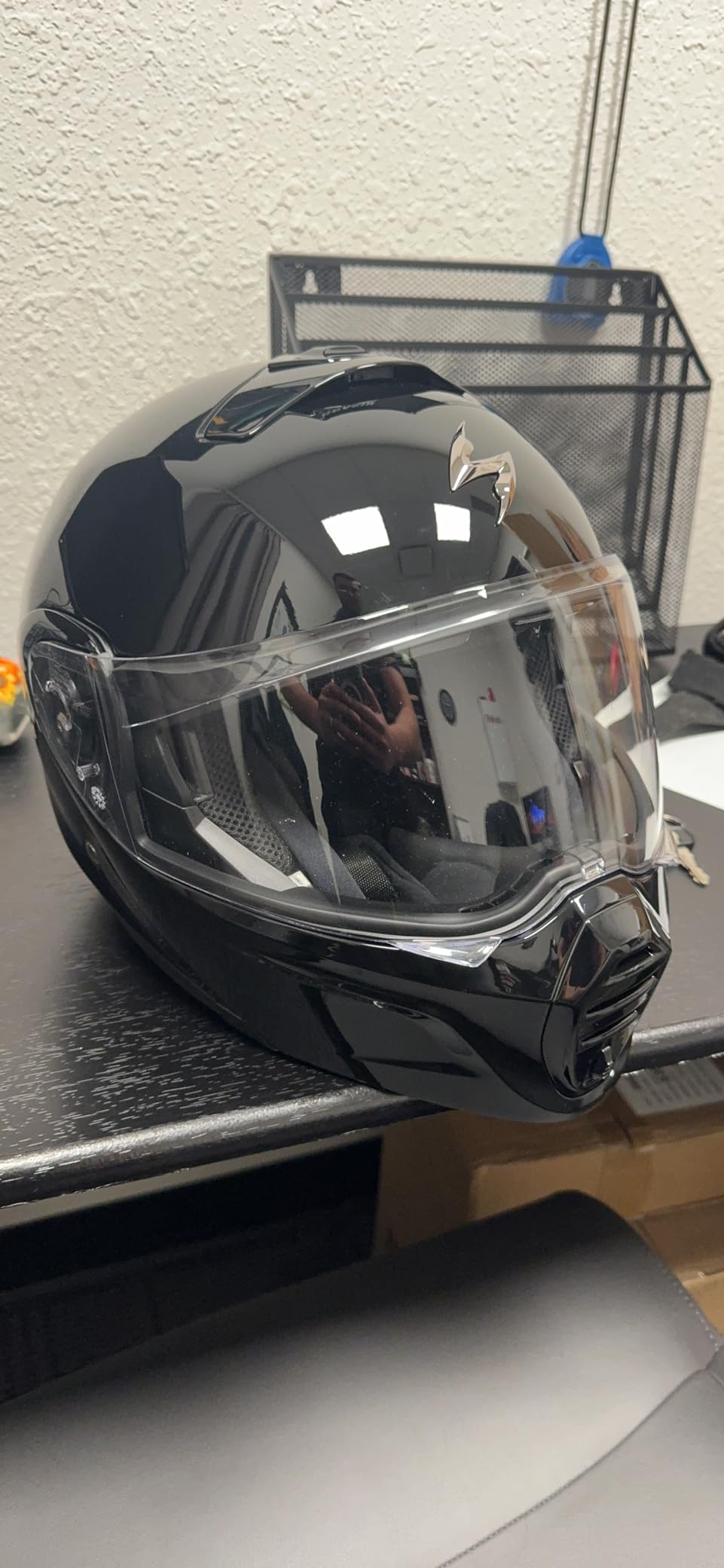ScorpionEXO GT930 Open Full Face Transformer Adult Motorcycle Helmet Bluetooth Ready Speaker Pockets DOT ECE P/J Approved customer photo 2