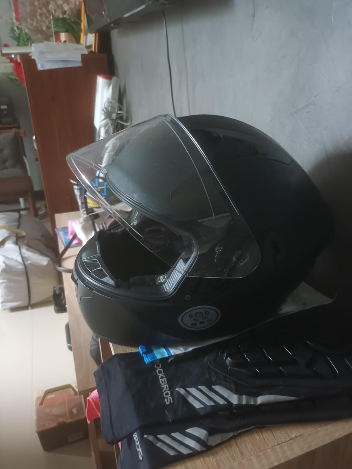 ILM Motorcycle Helmets with Built in Bluetooth Full Face Casco para Moto Dual Visor for Adults Men Women DOT Model-X9 customer photo 1