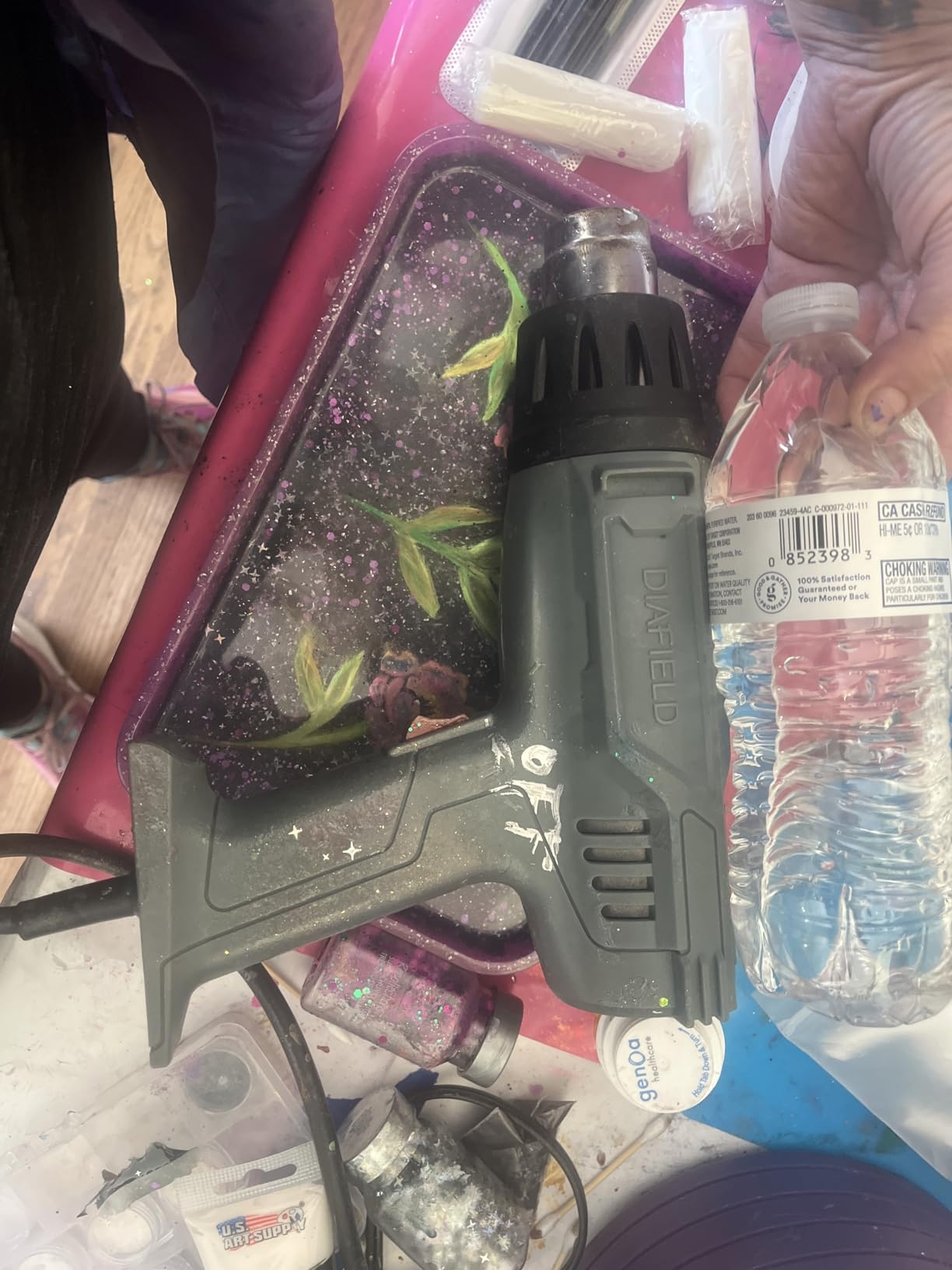 DIAFIELD 1850W Heat Gun, Dual Temperature Settings, Fast Heat Hot Air Gun with 4 Nozzles for Shrink Wrap, Vinyl, Crafts customer photo 2
