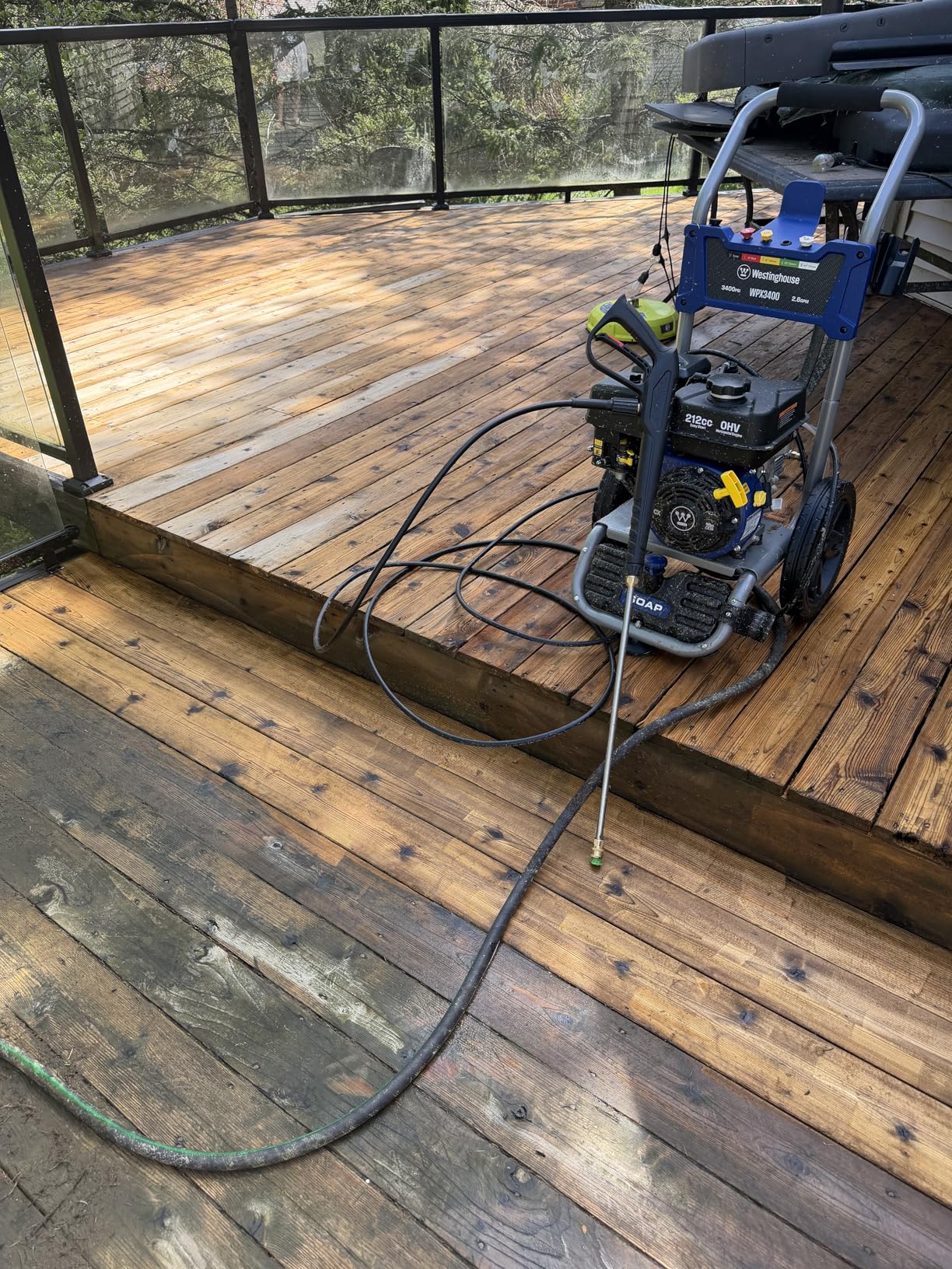 Westinghouse WPX3400 Gas Pressure Washer, 3400 PSI and 2.6 GPM, Onboard Soap Tank, Spray Gun and Wand, 5 Nozzle Set, for Cars/Fences/Driveways/Homes/Patios/Furniture customer photo 1