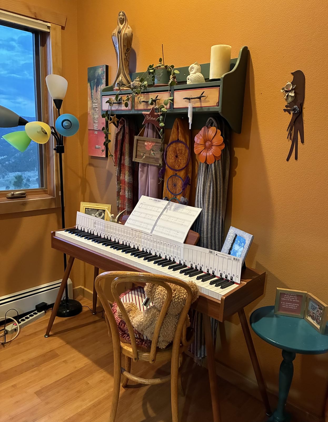 Donner DDP-80 Digital Piano 88 Key Weighted Keyboard, Full-size Electric Piano for Beginners, with Sheet Music Stand, Triple Pedal, Power Adapter, Supports USB-MIDI Connecting, Retro Wood Color customer photo 1