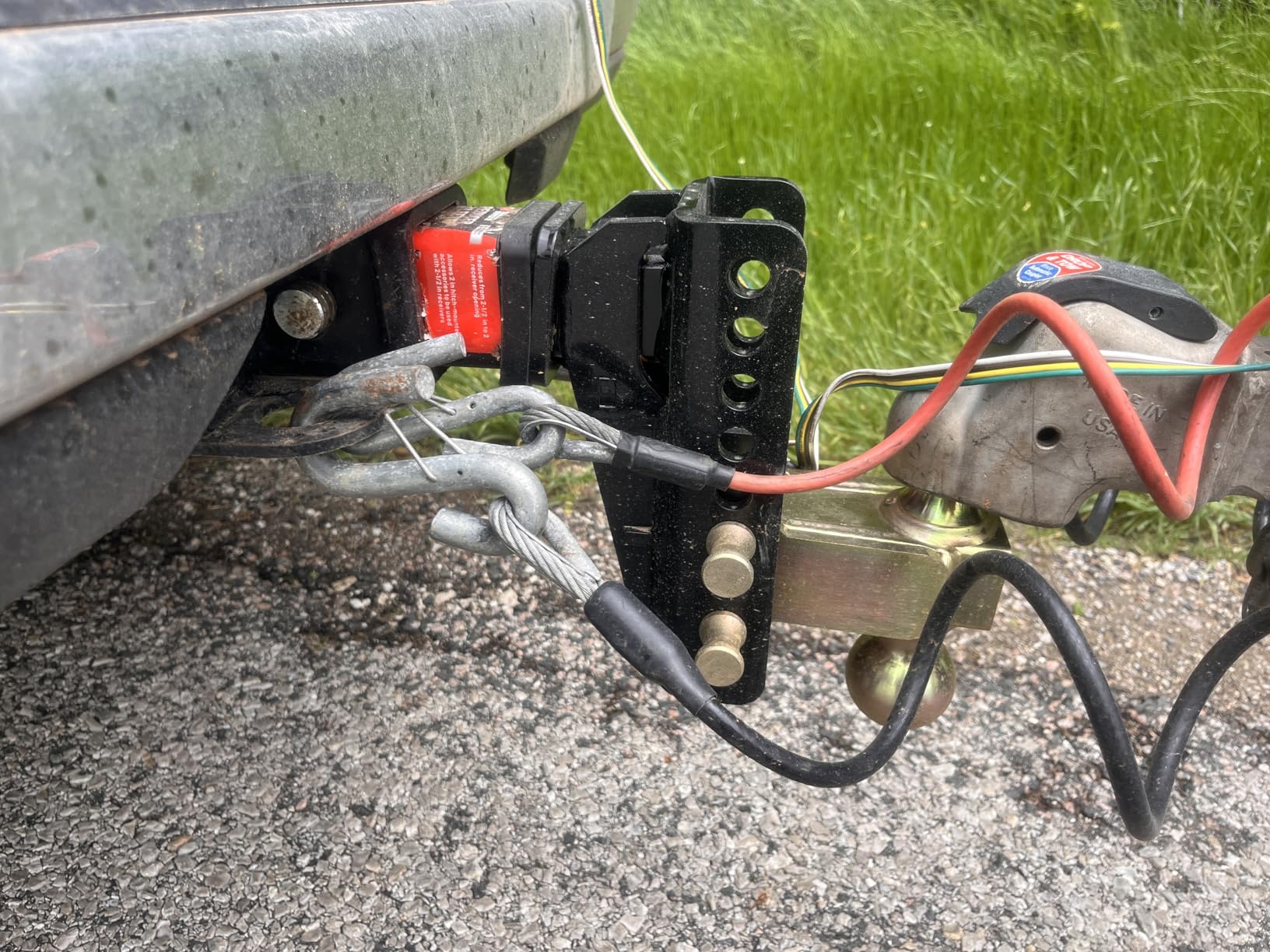 Adjustable Gooseneck Drawbar Trailer Hitch - 20,000 LBS, Fits 2 and 2-5/16 Inch Balls, US Gov Tested & Certified customer photo 1