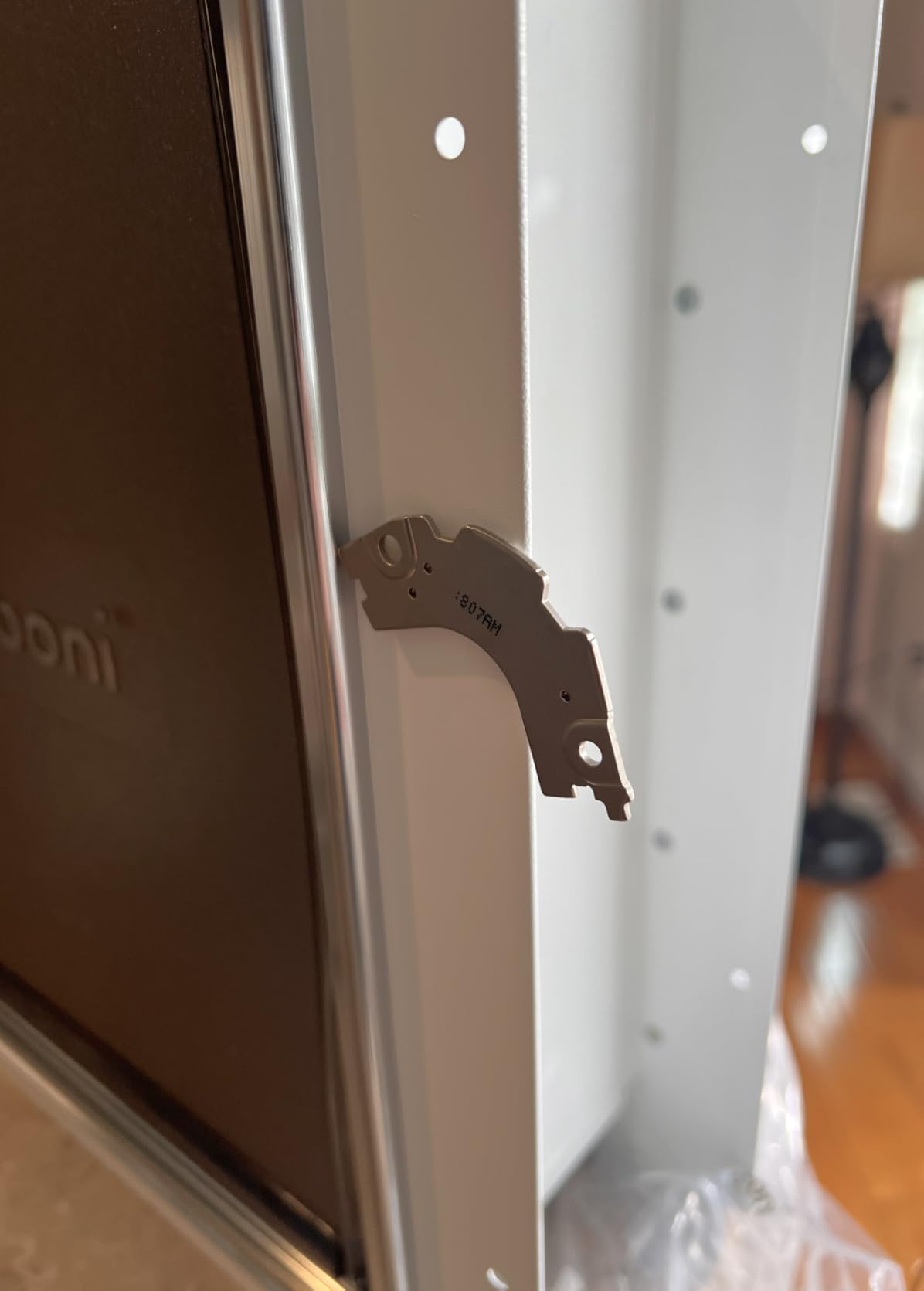 Baboni Pet Door for Wall, Steel Frame and Telescoping Tunnel, Aluminum Lock, Double Flap Dog Door and Cat Door, Strong and Durable (Pets Up to 12 Lb) - Small customer photo 1