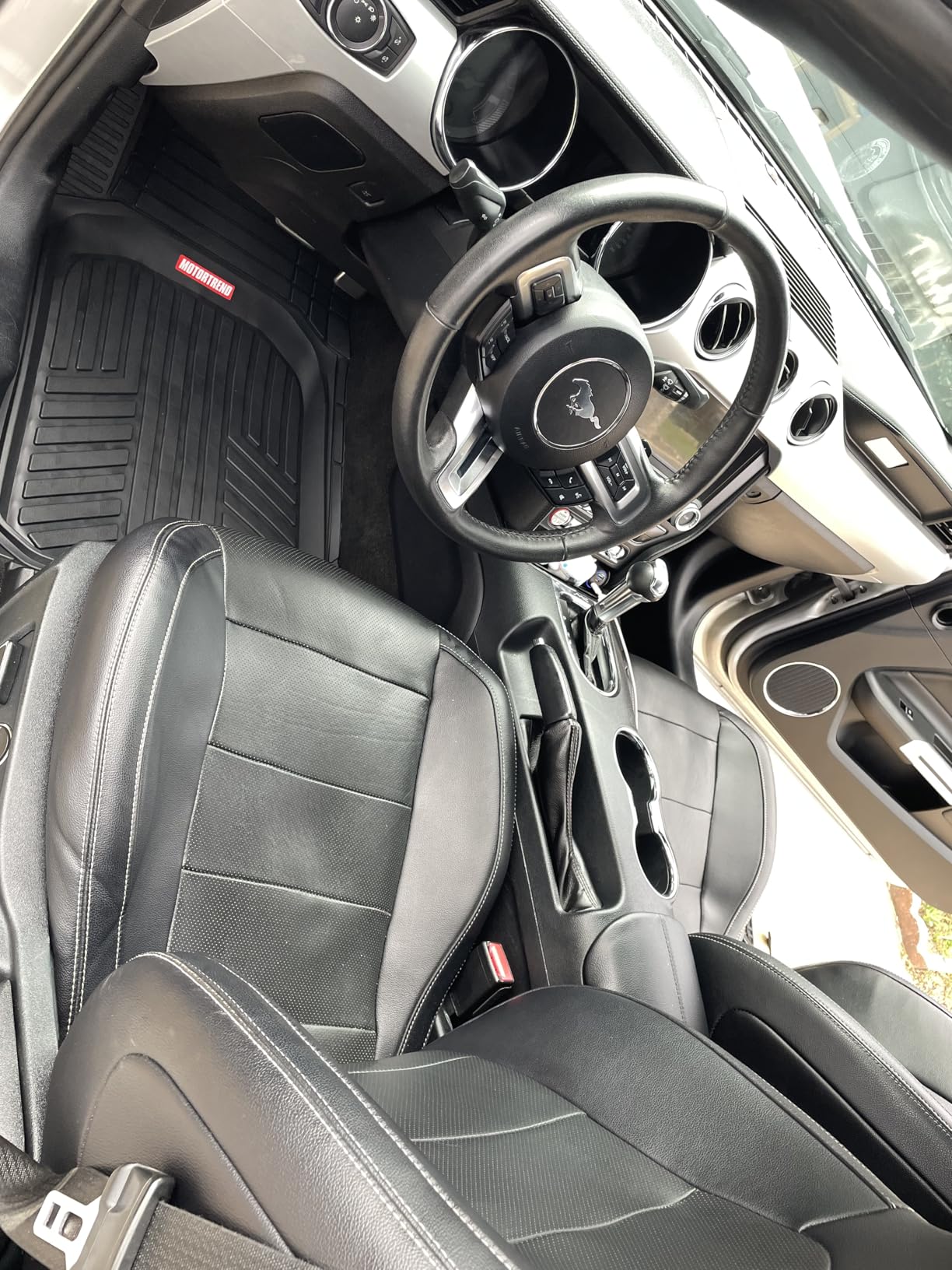 Motor Trend FlexTough Plus-2 Piece Front Car Floor Mats- Black Contour Liners-Deep Dish Heavy Duty Rubber Floor Mats for Car SUV Truck & Van-All Weather Protection, Universal Trim to Fit customer photo 1