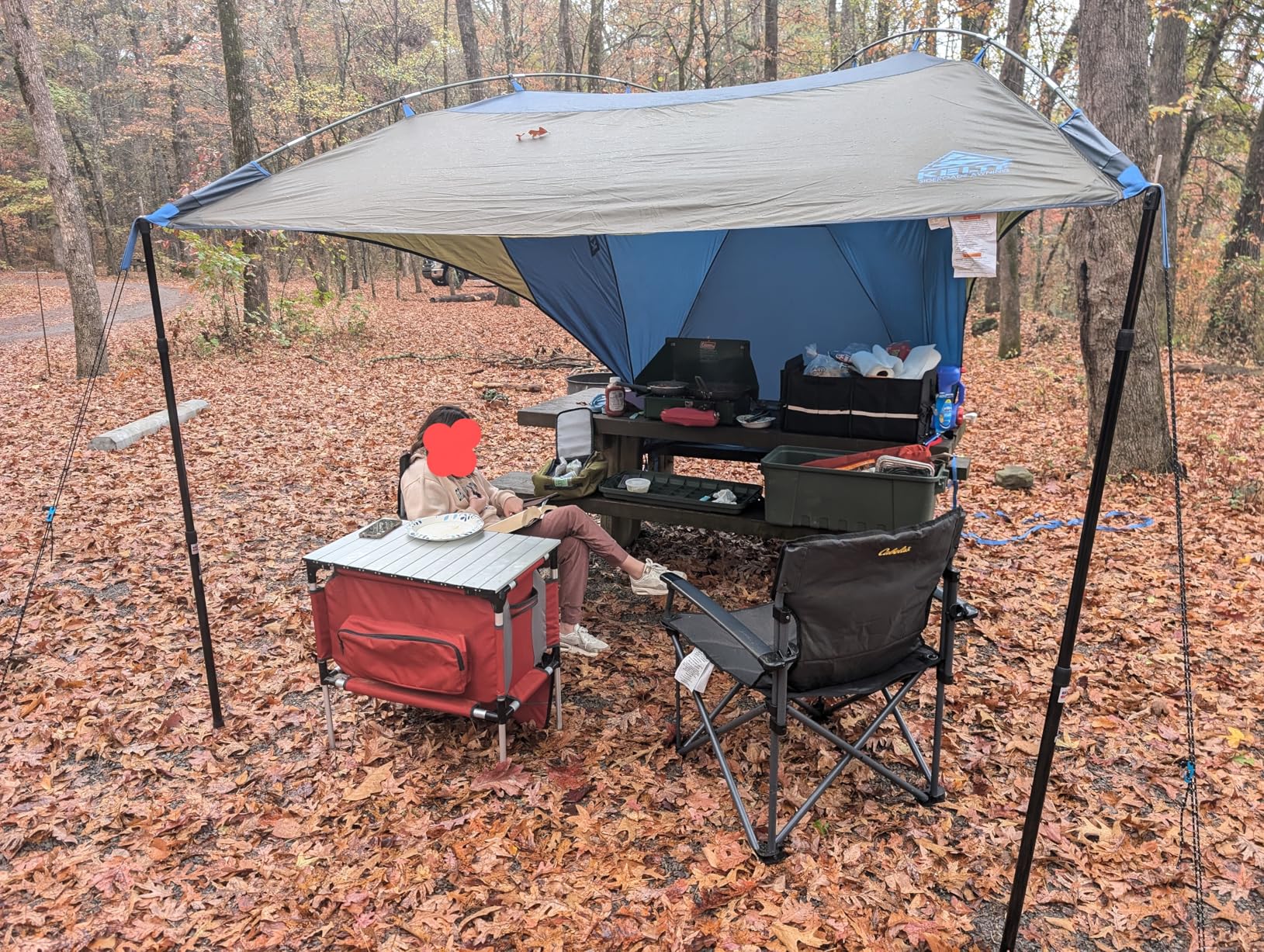 Kelty Sideroads Awning Shelter for Car Camping, Tailgating, and Summer Beach Trips, Protection from Elements and UV, Universal Mount, Sturdy Steel Frame customer photo 1