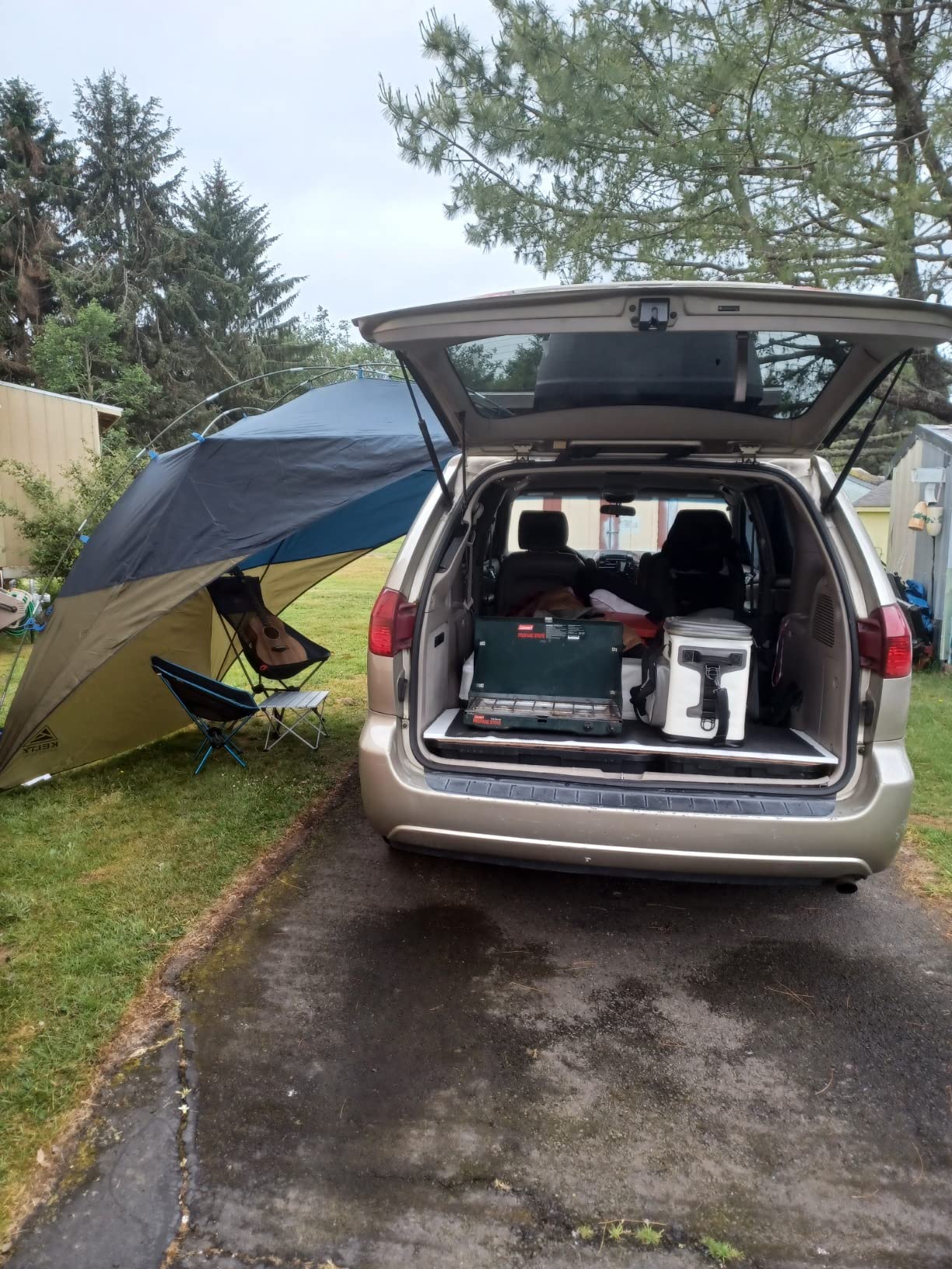 Kelty Sideroads Awning Shelter for Car Camping, Tailgating, and Summer Beach Trips, Protection from Elements and UV, Universal Mount, Sturdy Steel Frame customer photo 2