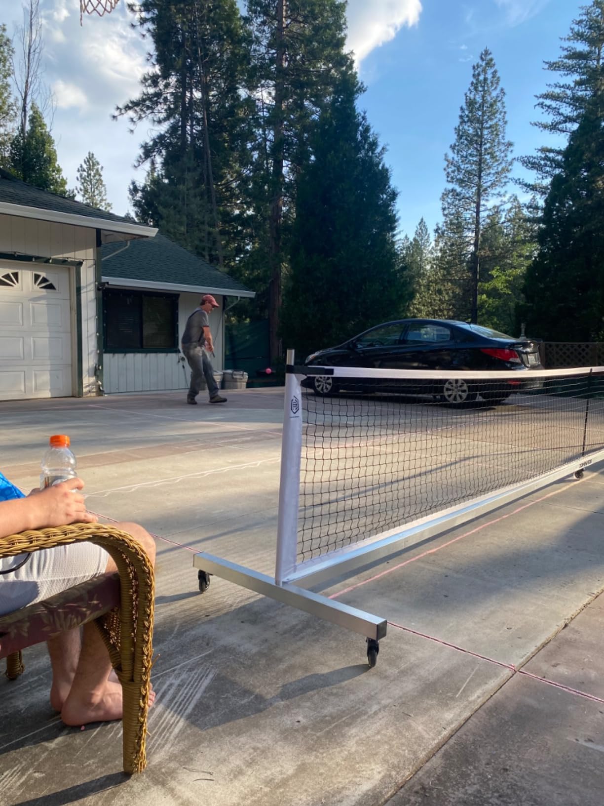 Dominator Standard Portable Pickleball Net - Indoor/Outdoor Regulation Pickleball Net - USAPA Compliant Pickleball Net on Wheels - System Includes Rolling Storage Bag & Locking Wheels customer photo 2
