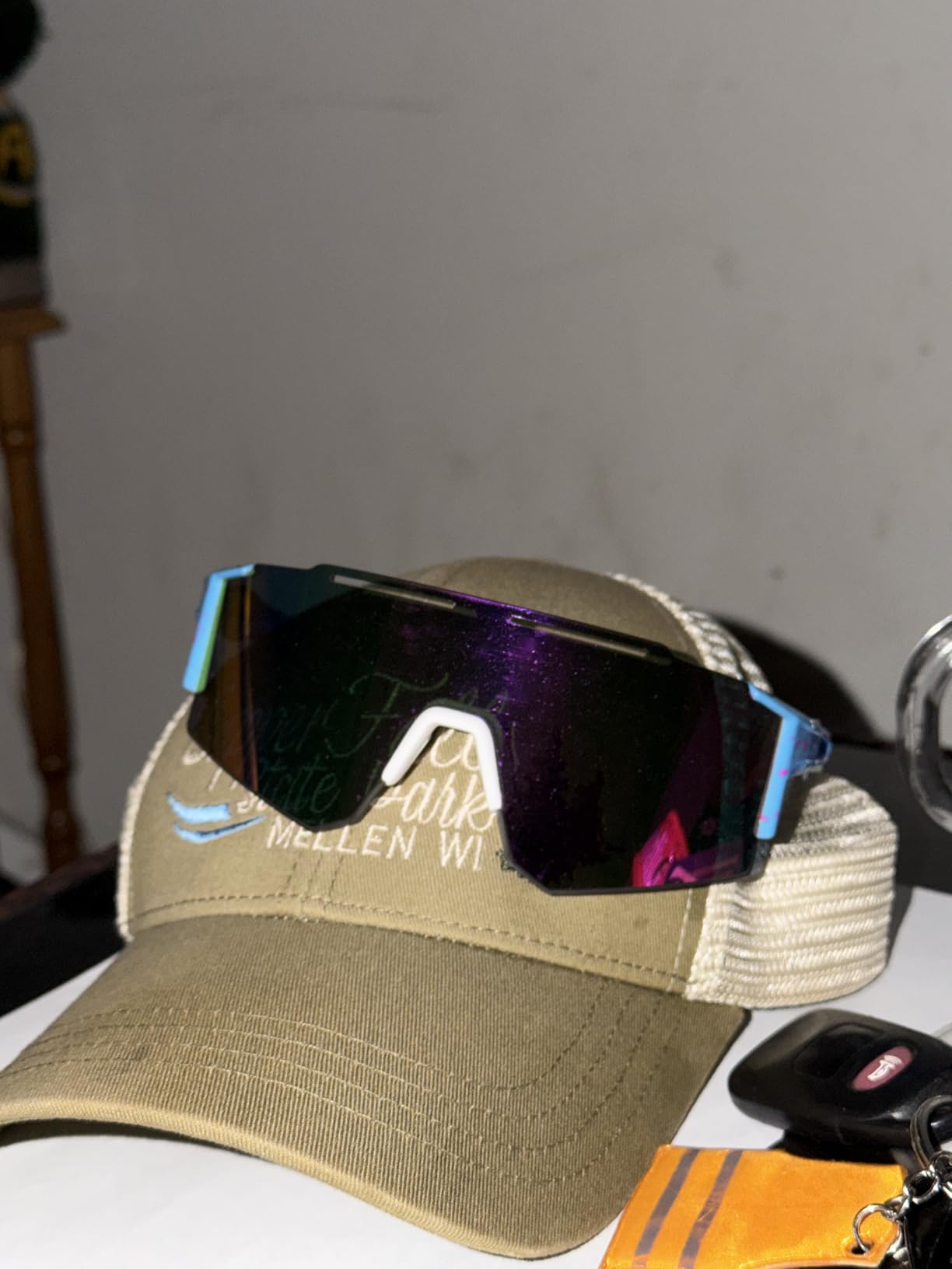 Ukoly Cycling Sunglasses for Men Women with 3 Interchangeable Lenses, Polarized Sports Sunglasses, Baseball Sunglasses customer photo 1
