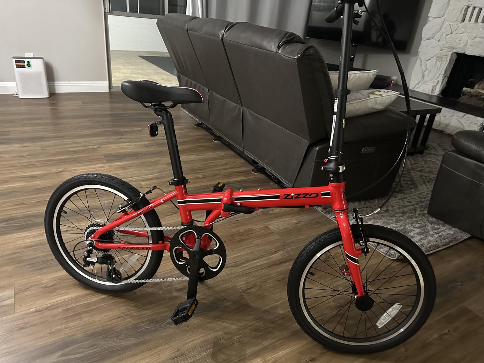 ZiZZO Urbano 26lb Lightest Aluminum Frame Genuine Shimano 8-Speed 20-Inch Folding Bike customer photo 2