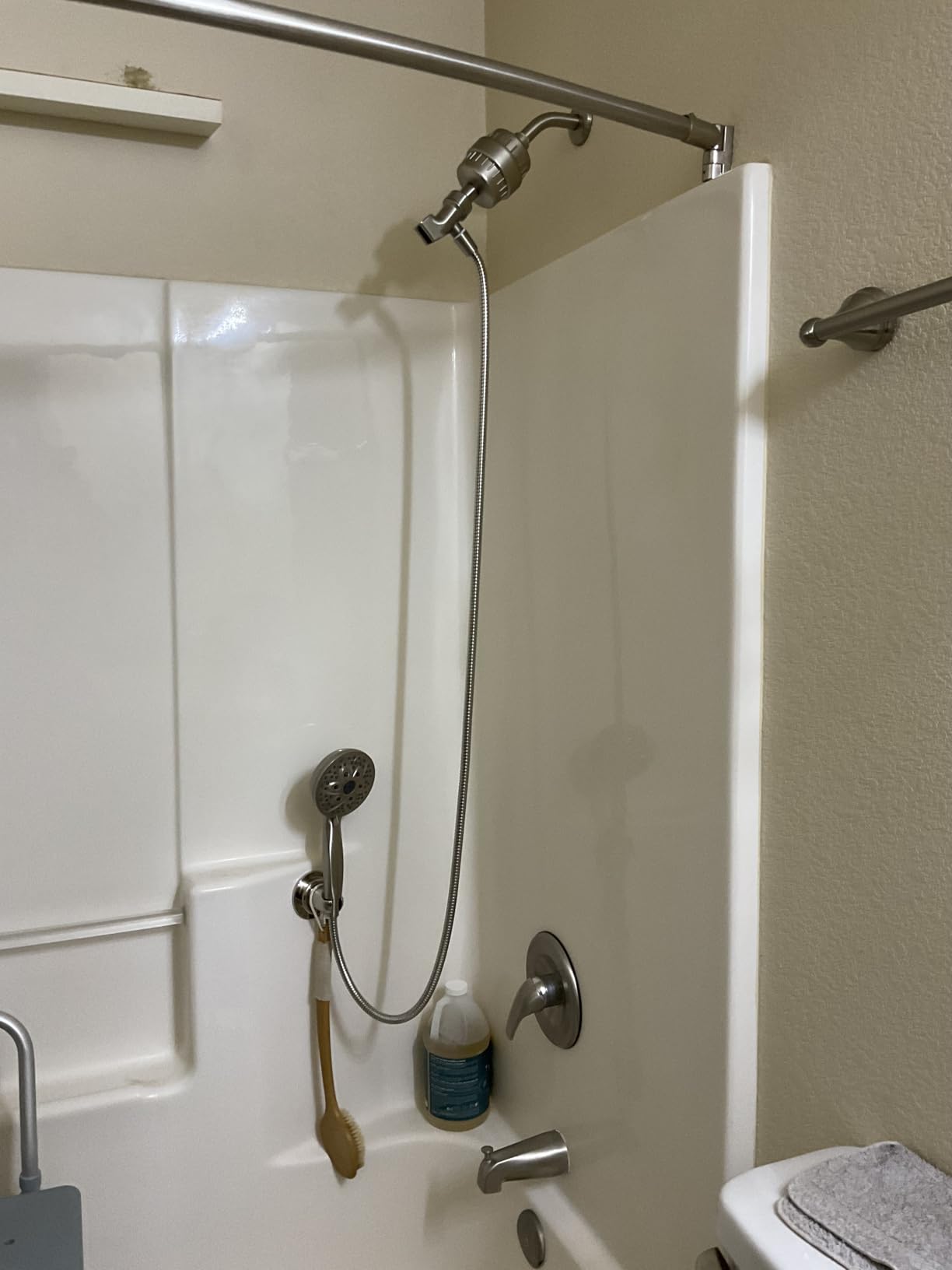 6-Setting Shower Head with Handheld, JDO High Pressure Hand held Shower Head, 4.7 Inch Chrome Detachable Showerhead Set with 59 Inch Stainless Steel Hose and Adjustable Showerhead Holder customer photo 1