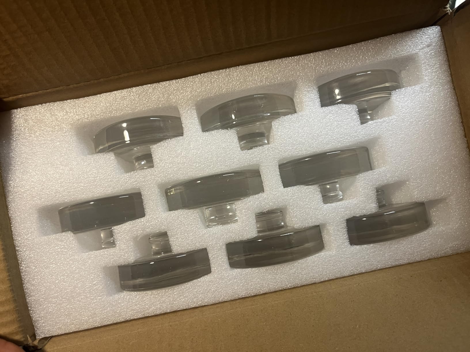 Eleganttime 4 Pack Easy Grip Handle Glass Fermentation Weights Great Mason Jar Wide Mouth Canning Fermenting Pickling Sauerkraut Weight customer photo 2
