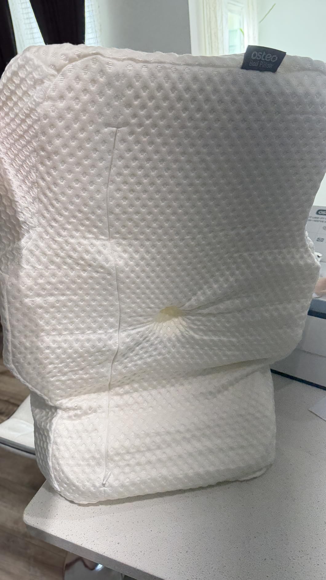 Osteo Cervical Pillow for Neck Pain Relief, Hollow Design Odorless Memory Foam Pillows with Cooling Case, Adjustable Orthopedic Bed Pillow for Sleeping, Support for Side Back Sleepers customer photo 1