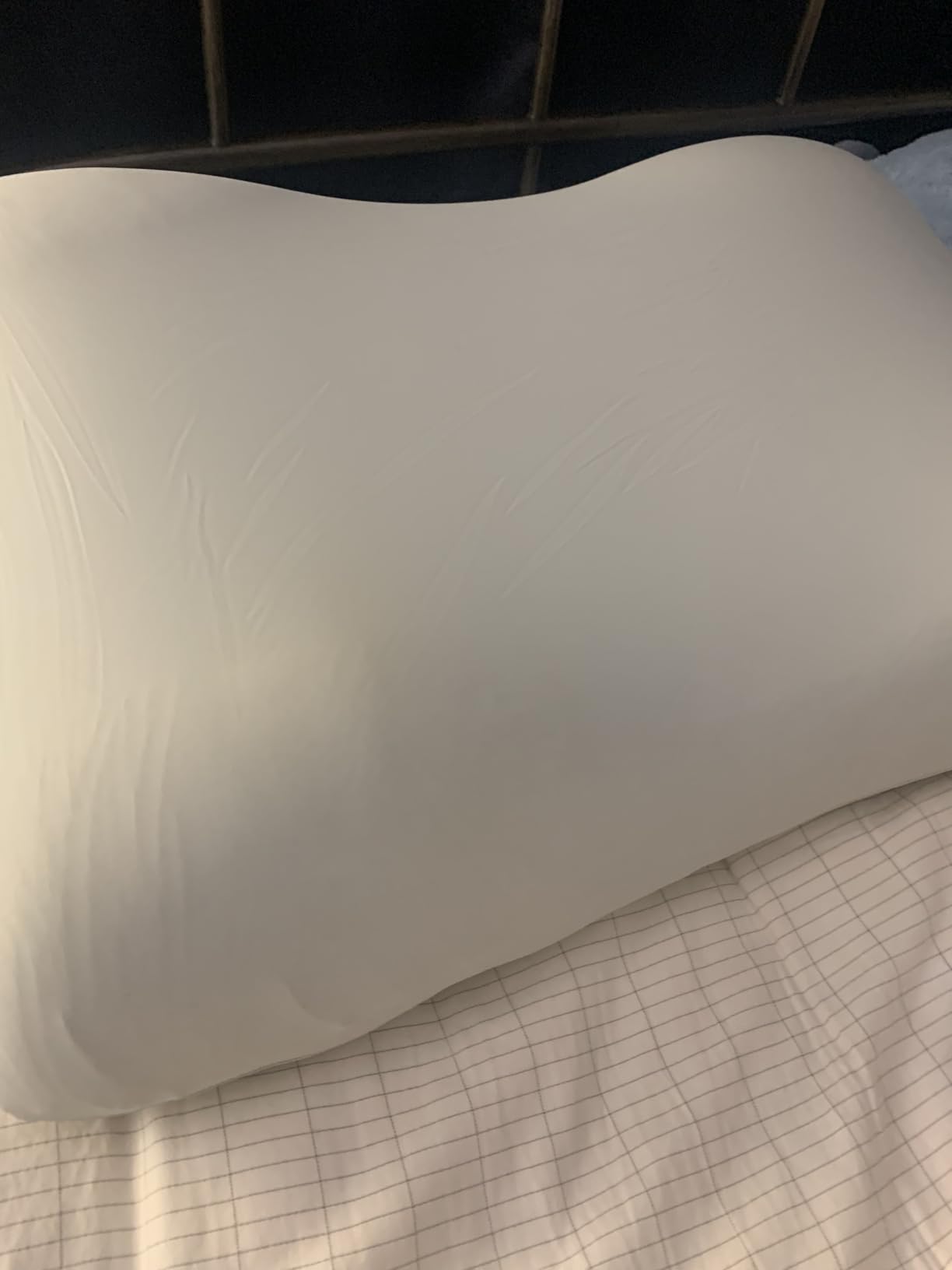 C CUSHION LAB Deep Sleep Pillow, Patented Ergonomic Contour Design for Side & Back Sleepers, Orthopedic Cervical Shape Gently Cradles Head & Provides Neck Support & Shoulder Pain Relief - Calm Grey customer photo 2