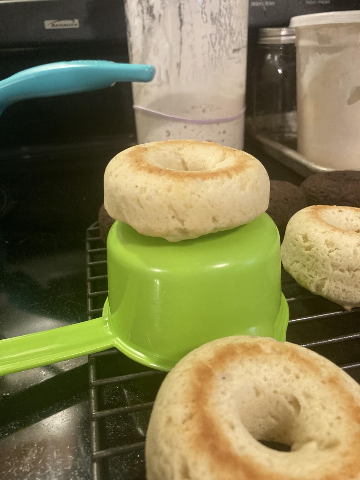 Anaeat 3 Pack Donut Pan Silicone Baking Mold, Just Pop Out! Non-Stick Doughnuts Baking Pans BPA Free for 6 Full-Size Donuts, Muffin, Cake Biscuit Bagels - Oven & Dishwasher Safe (Multicolor) customer photo 2