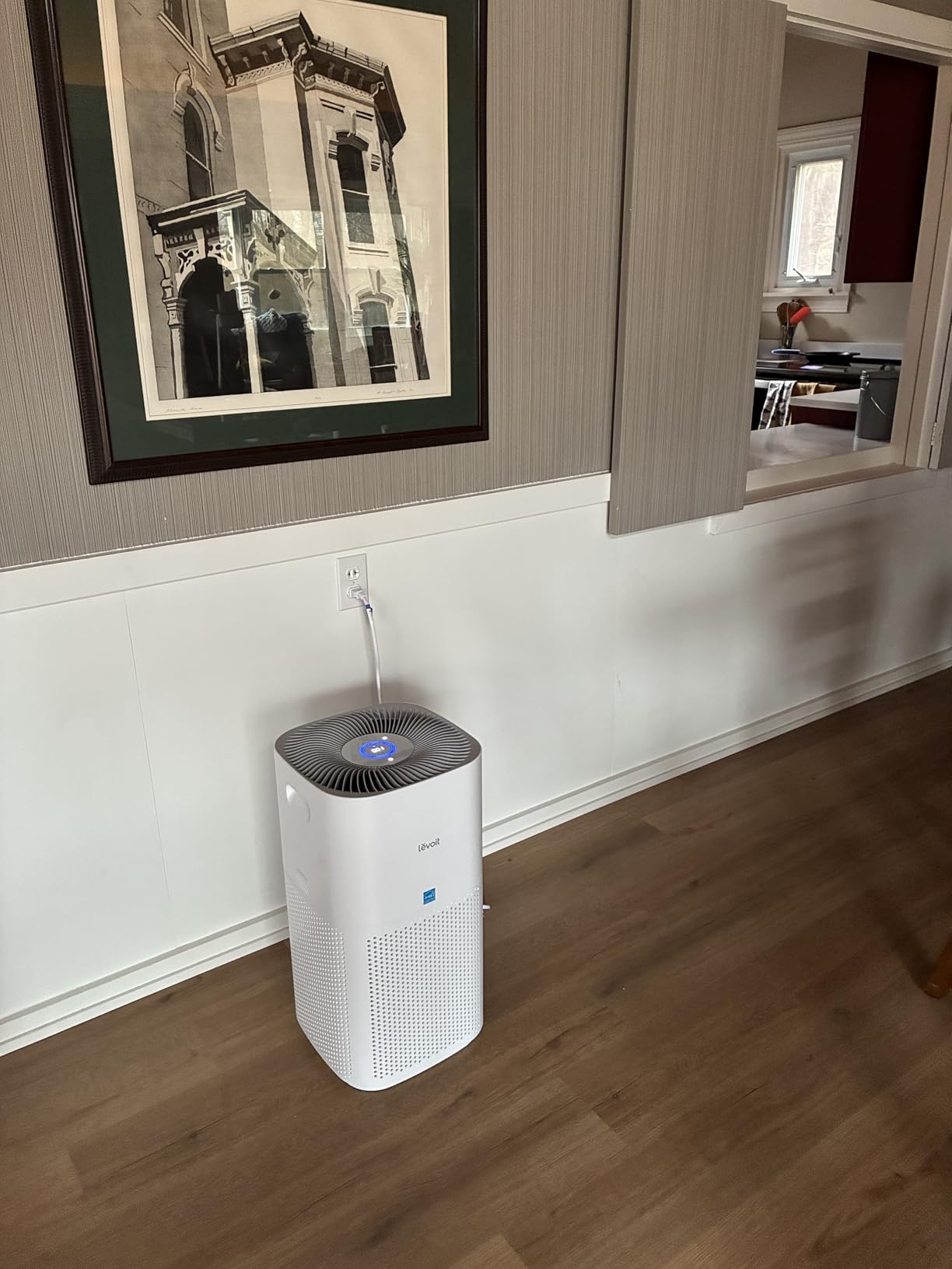 Levoit Air Purifiers for Home Large Room Up to 2933 Ft² With HEPA Sleep Mode, AHAM VERIFIDE, Smart WIFI, PM2.5 Monitor, 3-in-1 Filter For Smoke, Pet Allergies, Dust, Alexa Control, Core 600S-P, White customer photo 1