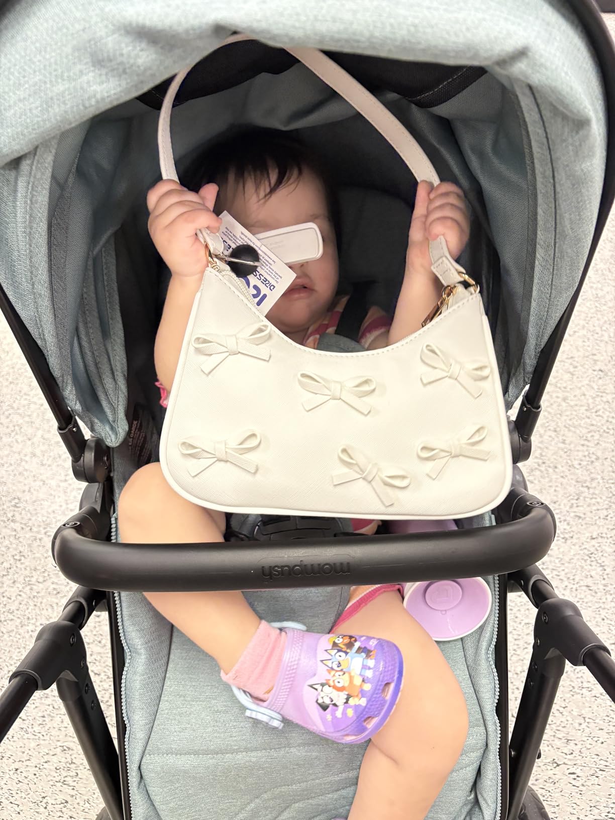 Mompush Wiz 2 in 1 Baby Stroller with Infant Pramette Mode, One Hand Fold Convertible Newborn to Toddler Stroller with Reversible Seat and Large UPF 50+ Canopy customer photo 2