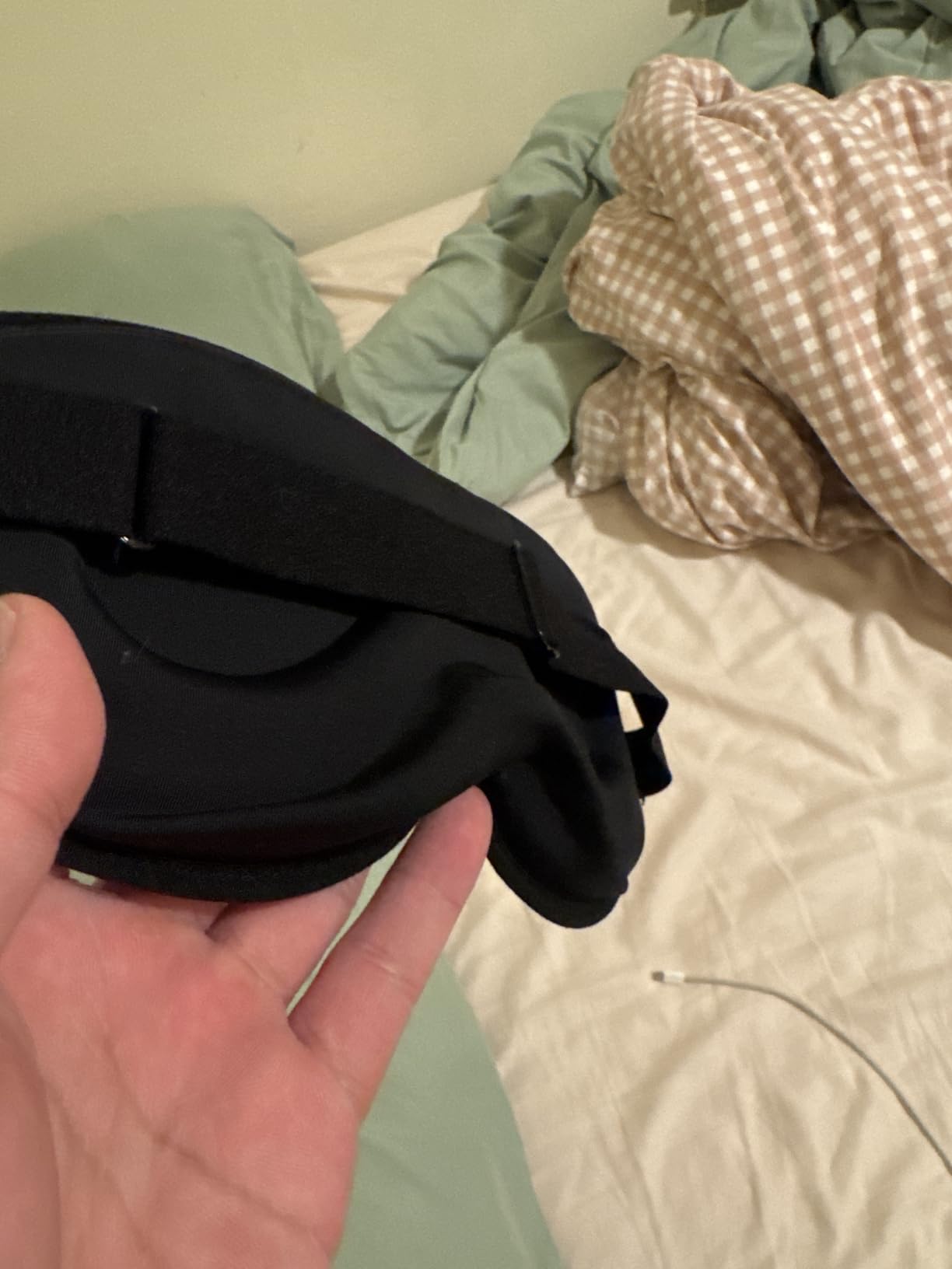 LitBear Sleep Mask for Side Sleeper - 3D Contoured Cup Sleeping Mask, Light Blocking with Adjustable Elastic Strap customer photo 1