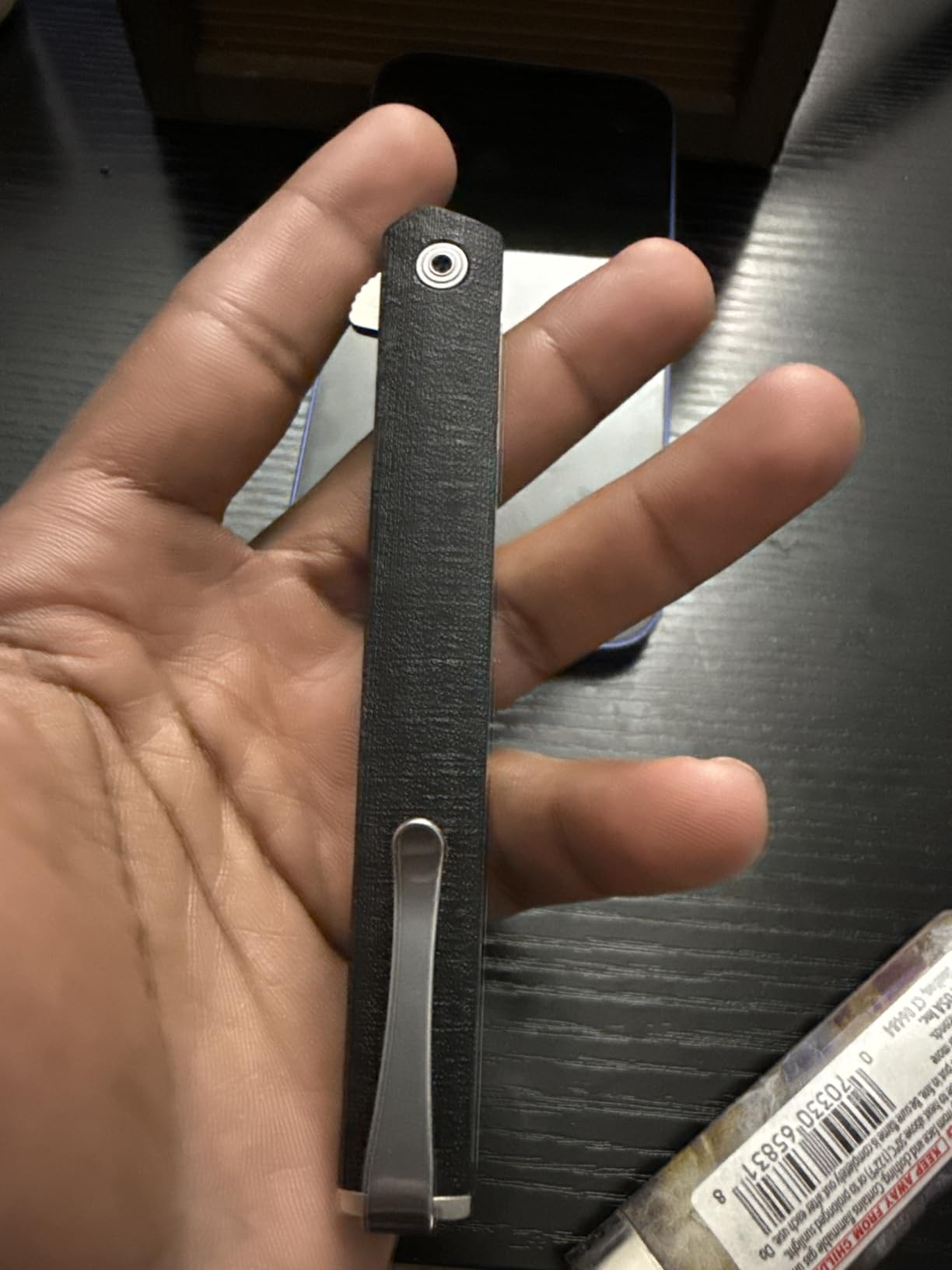 CRKT CEO Everyday Carry EDC Pocket Folding Knife with Liner Lock: AUS 8 Plain Edge Blade, Glass-Reinforced Nylon Handle customer photo 1