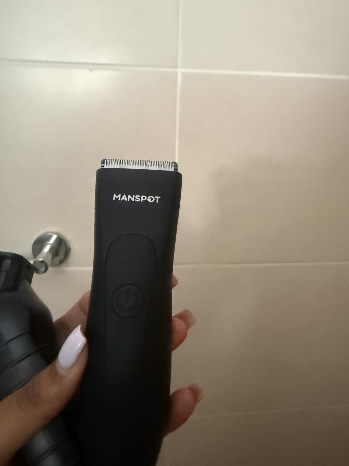 MANSPOT Manscape Groin & Body Hair Trimmer for Men, Electric Ball Pubic Trimmer Shaver, Manscape Kit with 4 Guard, Replaceable Ceramic Blade Heads, Waterproof Wet/Dry Shaver, 90 Minutes Shaving customer photo 1