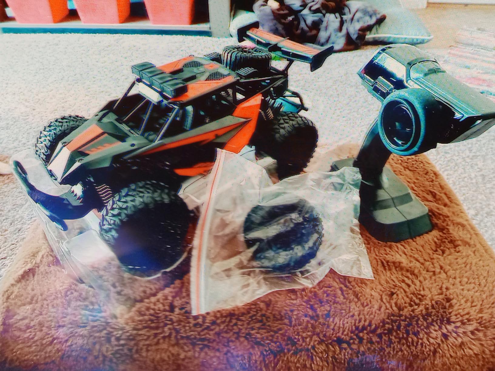 BLUEJAY Remote Control Car, 2.4GHz High Speed 33KM/H RC Cars Toys, 1:12 Monster RC Truck Off Road with LED Headlight and Rechargeable Battery Gifts for Adults Boys 8-12 customer photo 1