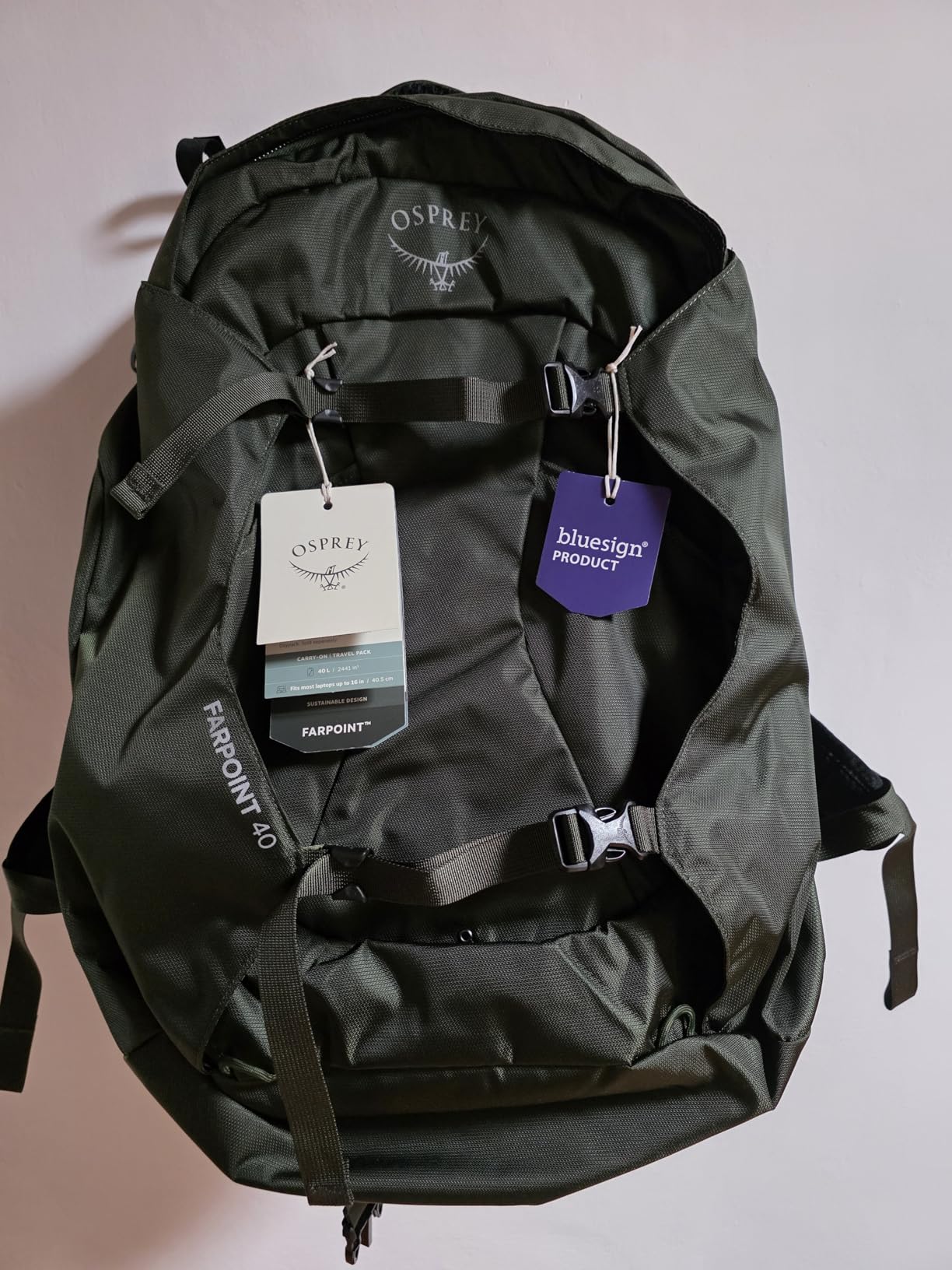 Osprey Farpoint 40L Men's Travel Backpack, Muted Space Blue customer photo 1