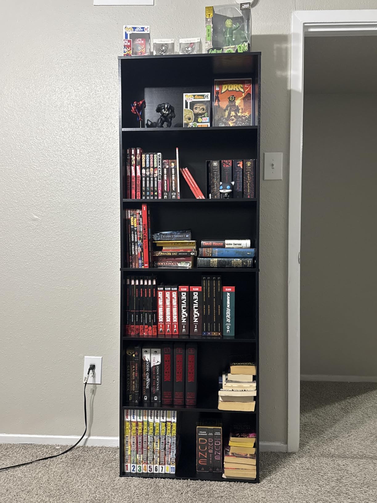 IRONCK Bookshelves and Bookcases Floor Standing 6 Tiers Display Storage Shelves 70 in Tall Bookcase Home Decor Furniture for Home Office, Living Room, Bed Room customer photo 2