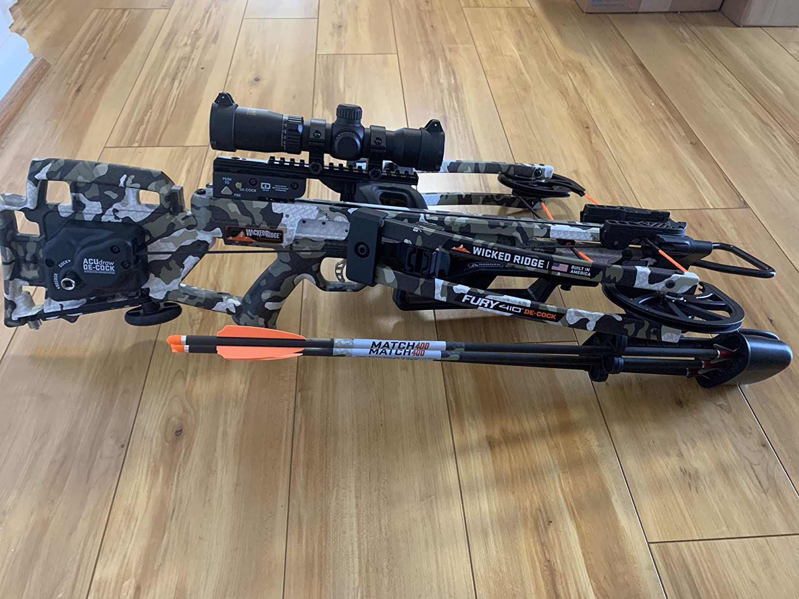 Wicked Ridge by TenPoint Fury 410 De-Cock, Peak XT - 410 FPS - Equipped with RangeMaster Pro Variable Speed Scope & ACUdraw De-Cock Cocking & De-Cocking System - Reverse-Draw Design customer photo 2