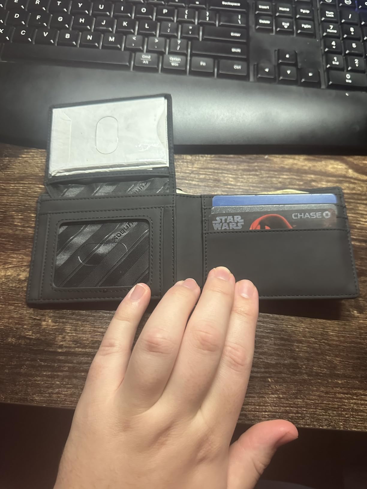 Wallet for Men Slim Rfid Leather 2 ID Window With Gift Box customer photo 1