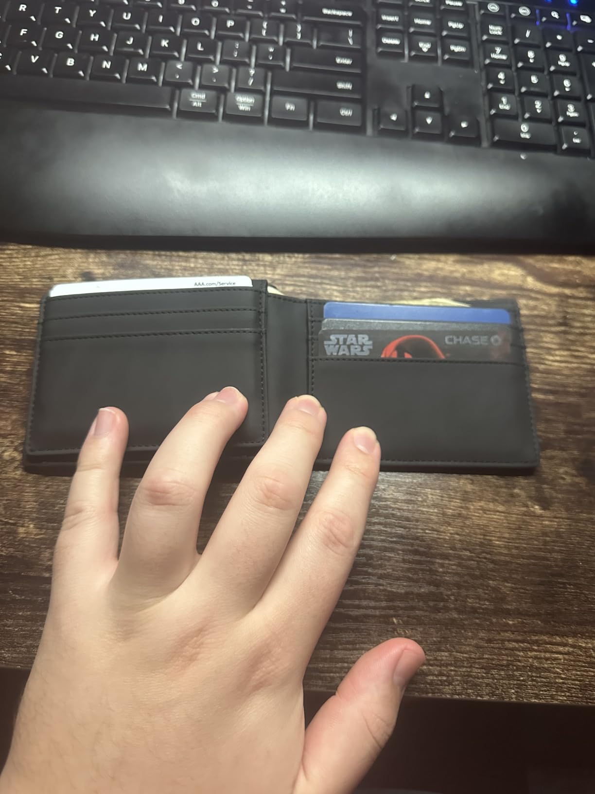 Wallet for Men Slim Rfid Leather 2 ID Window With Gift Box customer photo 2