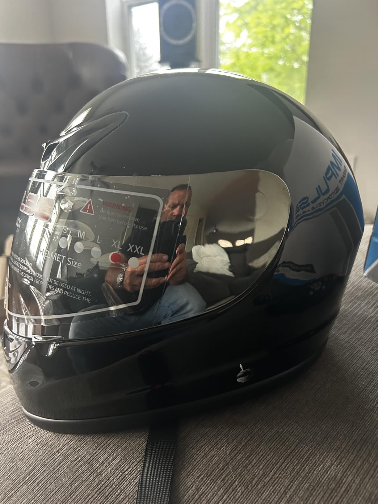 Sena Impulse DOT Flip Up Modular Bluetooth Helmet w/Sound by Harman Kardon Dual Visor Helmet with Integrated Mesh Intercom System / MP3 / Voice Dial customer photo 1