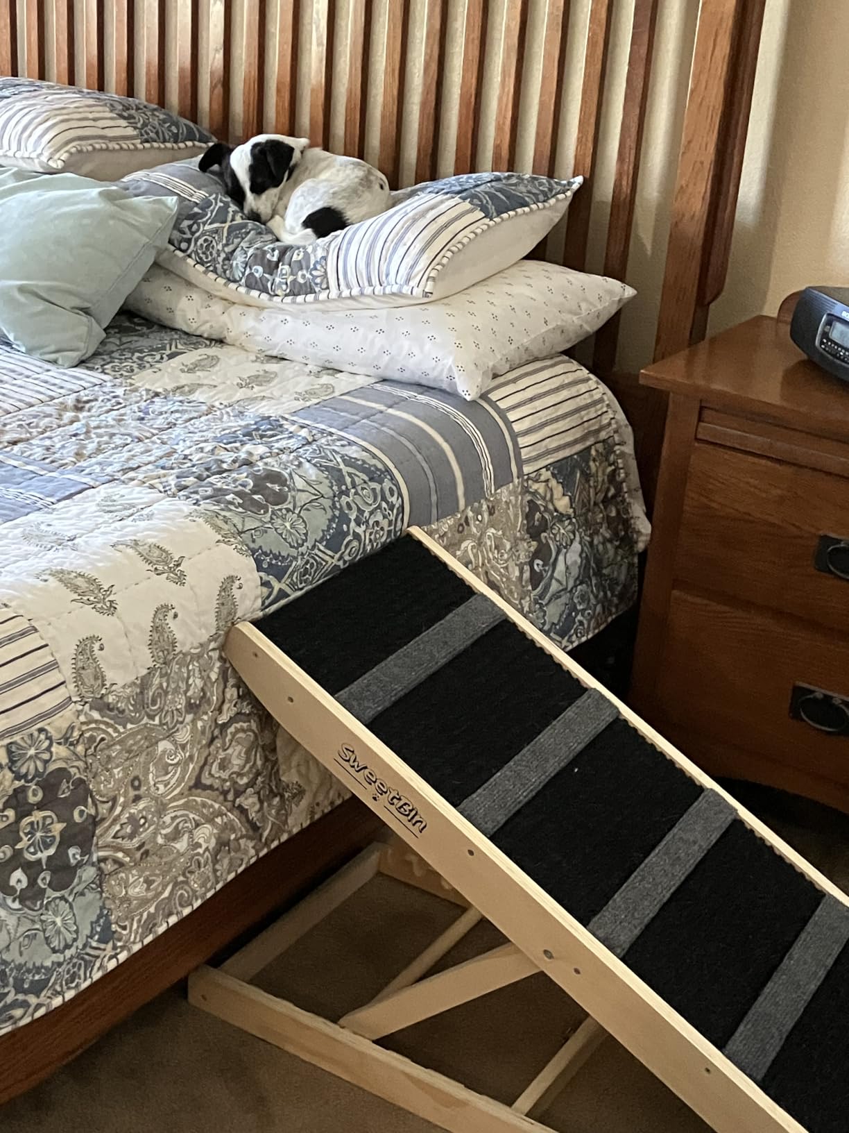Dog Ramp for Bed - Foldable Small to Large Dog Ramp for Couch - 6 Adjustable Height from 12