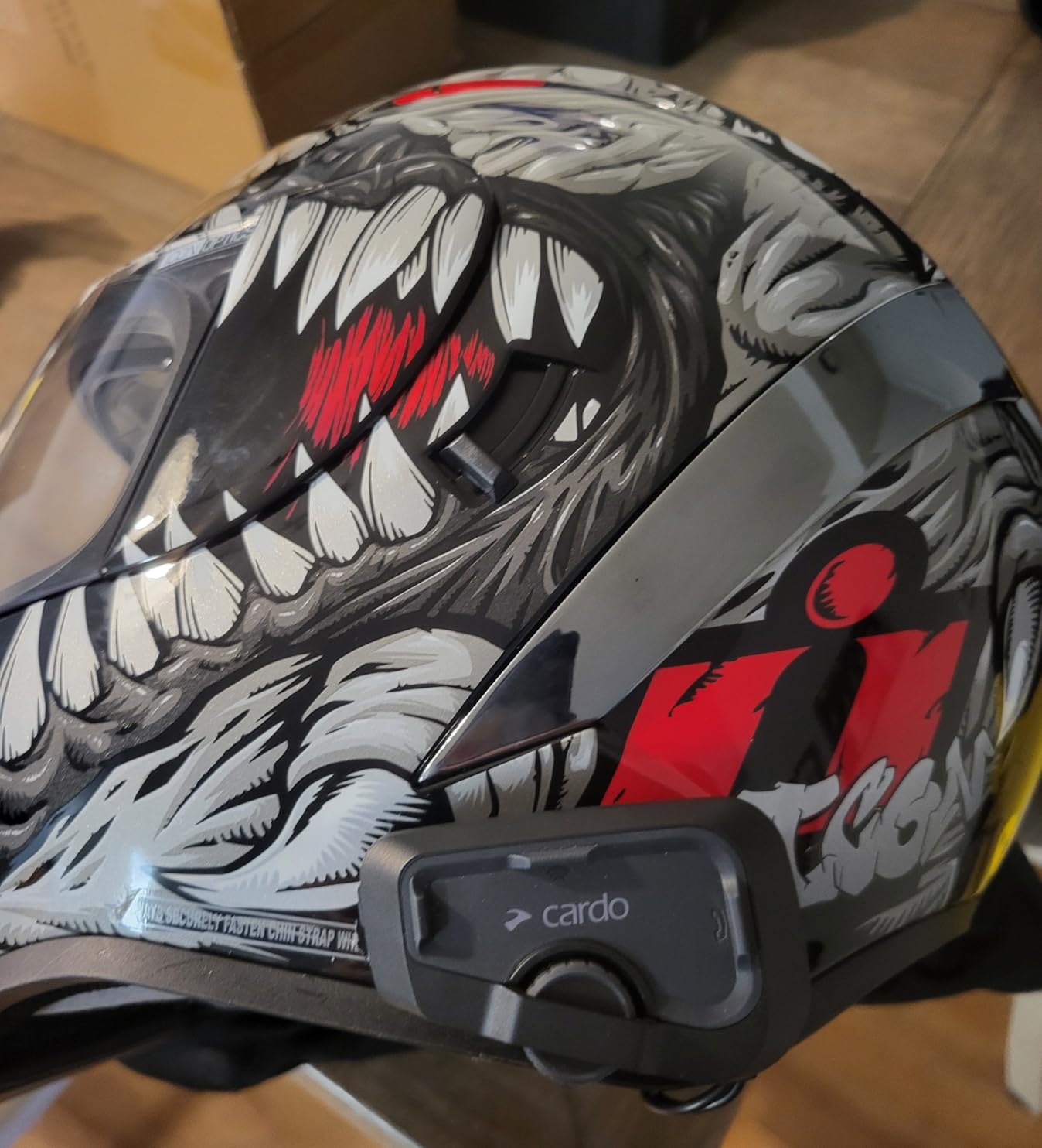 Cardo Systems FREECOM 4X Motorcycle 4-Way Helmet Bluetooth Communication System Headset Intercom, Universal Bluetooth Connectivity, Waterproof, 40mm Speakers - Dual Pack customer photo 1