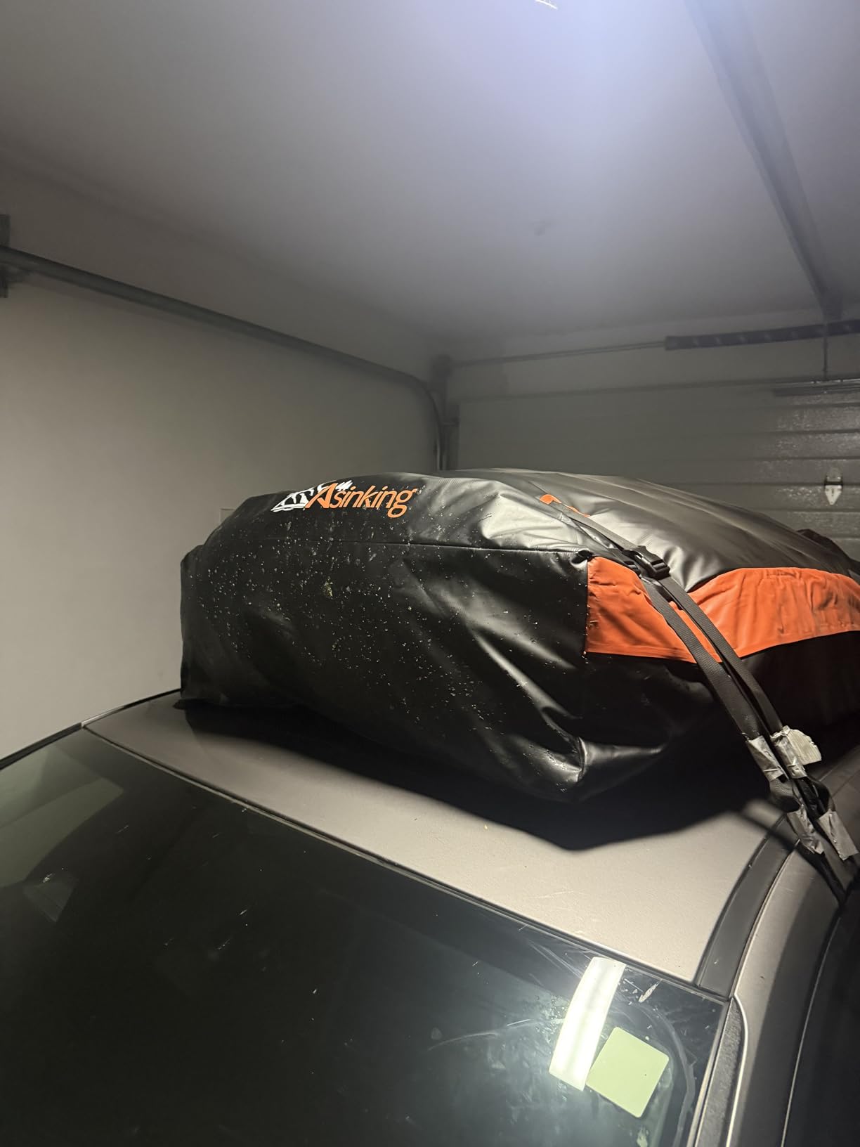Car Rooftop Cargo Carrier Bag, 15 Cubic Feet Waterproof Heavy Duty 840D Car Roof Bag for All Vehicle with/Without Racks - Anti-Slip Mat, 6 Door Hooks, Storage Bag, 2 Extra Straps, Luggage Lock customer photo 2