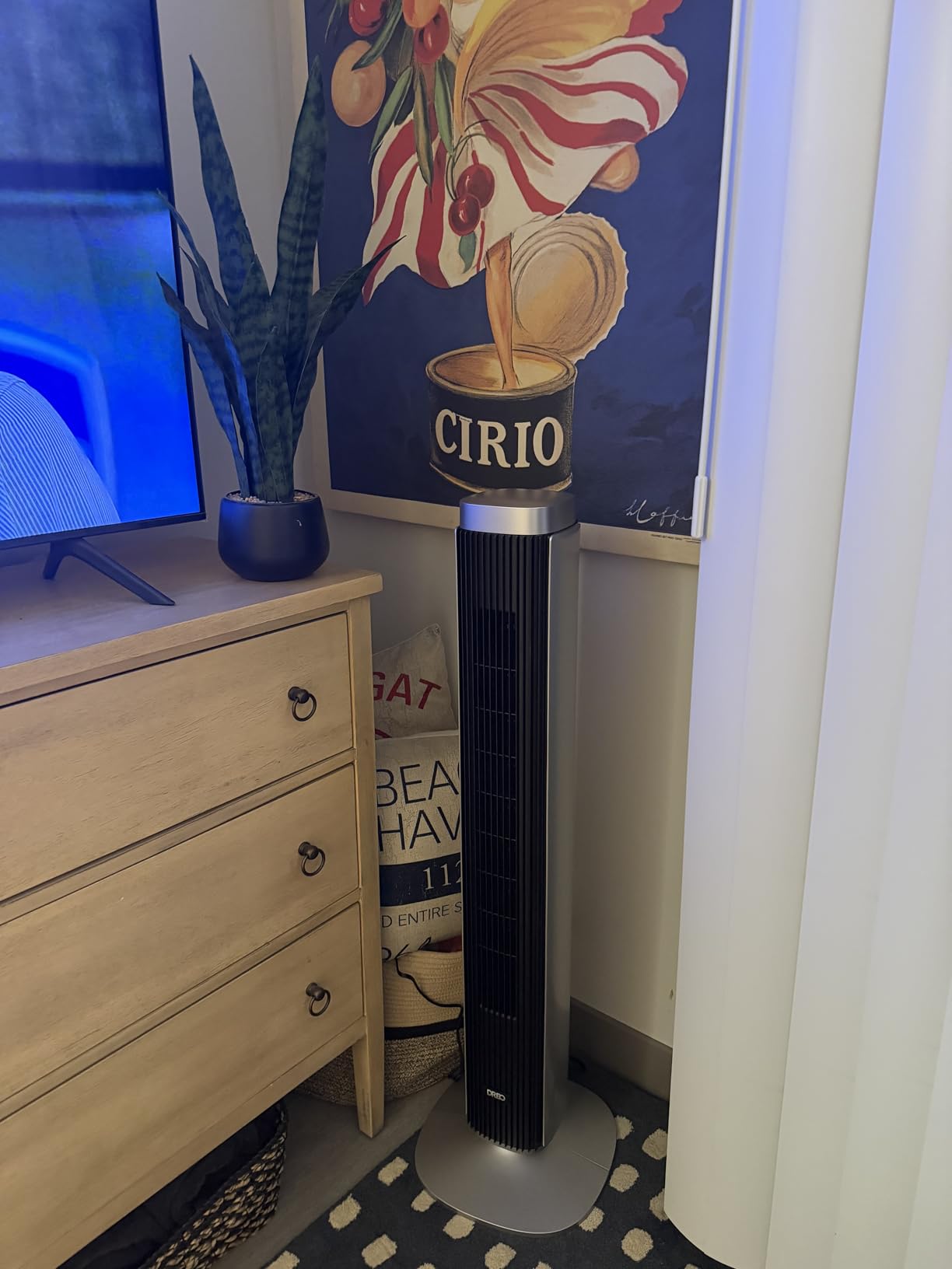 DREO Tower Fan for Bedroom, Standing Oscillating Fan with 40ft Far Airflow, 20dB Quiet, 12 Speeds, 28ft/s Velocity, Smart Control, DC Motor, 42 inch, 90° Oscillation, 4 Modes, 12H Timer, Pilot Pro S customer photo 1