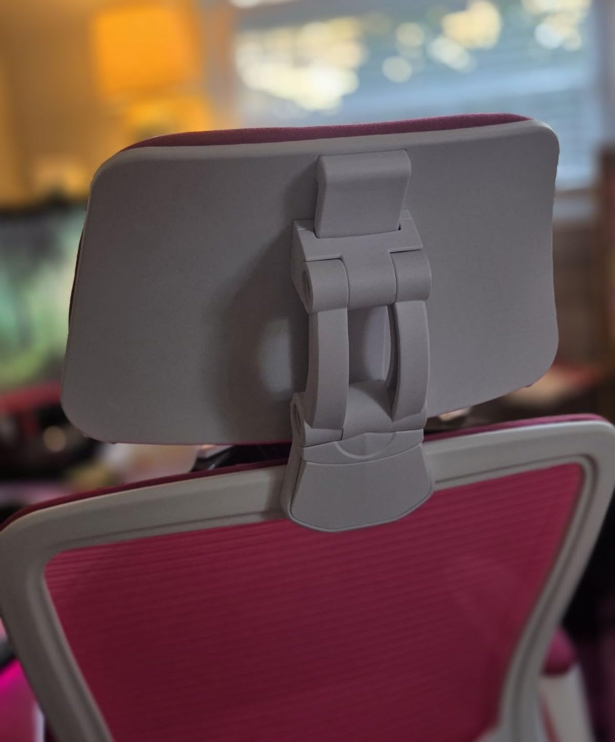 Mimoglad Office Chair, High Back Ergonomic Desk Chair with Adjustable Lumbar Support and Headrest, with flip-up Armrests for Guitar Playing, 5 Years Warranty (Moon Grey) customer photo 2