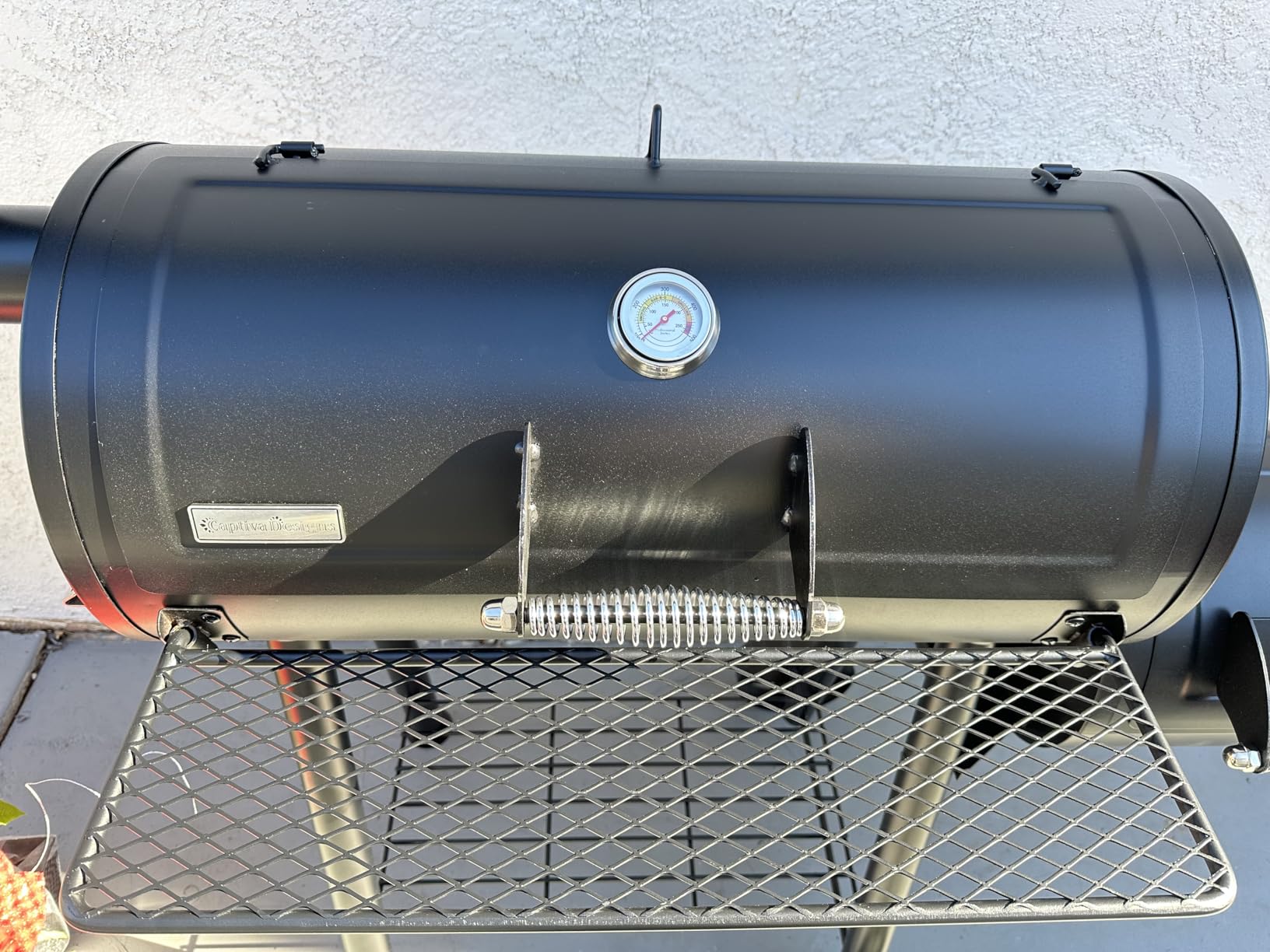MFSTUDIO Heavy Duty Charcoal Wood Offset Outdoor Smoker Grill, Charcoal Grill with Smoker Combo for BBQ Grilling, 512 SQ.IN. customer photo 2