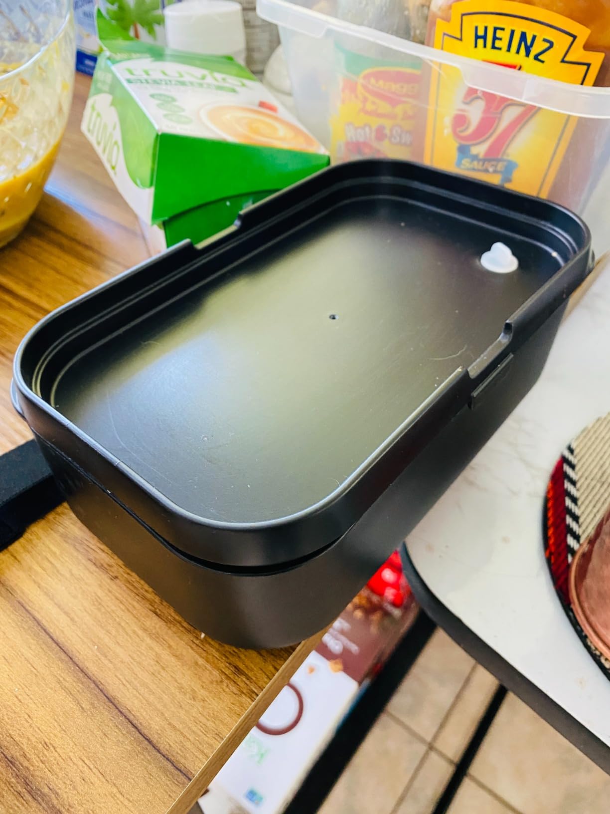 KARRICO Double Premium Bento Box Adult, 67 fl oz BPA-Free - Black Stackable Lunch Box with Leak-Proof Lids & Dividers, Perfect for Meal Prep, Lunches & Portion Control customer photo 1