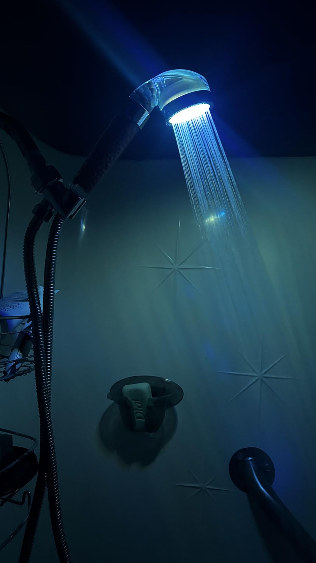 Vacto LED Handheld Shower Head Set with Filtration, Automatic 7-color Changing Shower Head Kit, High Pressure Handheld Shower Head with Hose and Bracket, Water Saving Showerheads with Filtration Beads customer photo 1