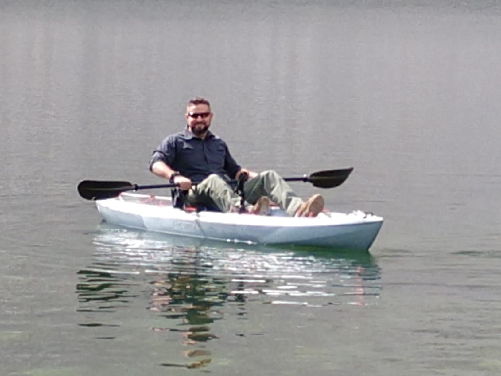 Pelican - Poseidon Angler Paddle - Aluminum Shaft with Reinforced Fiberglass Blades - Lightweight, Adjustable Kayaks Paddles - Perfect for Kayak Fishing customer photo 1