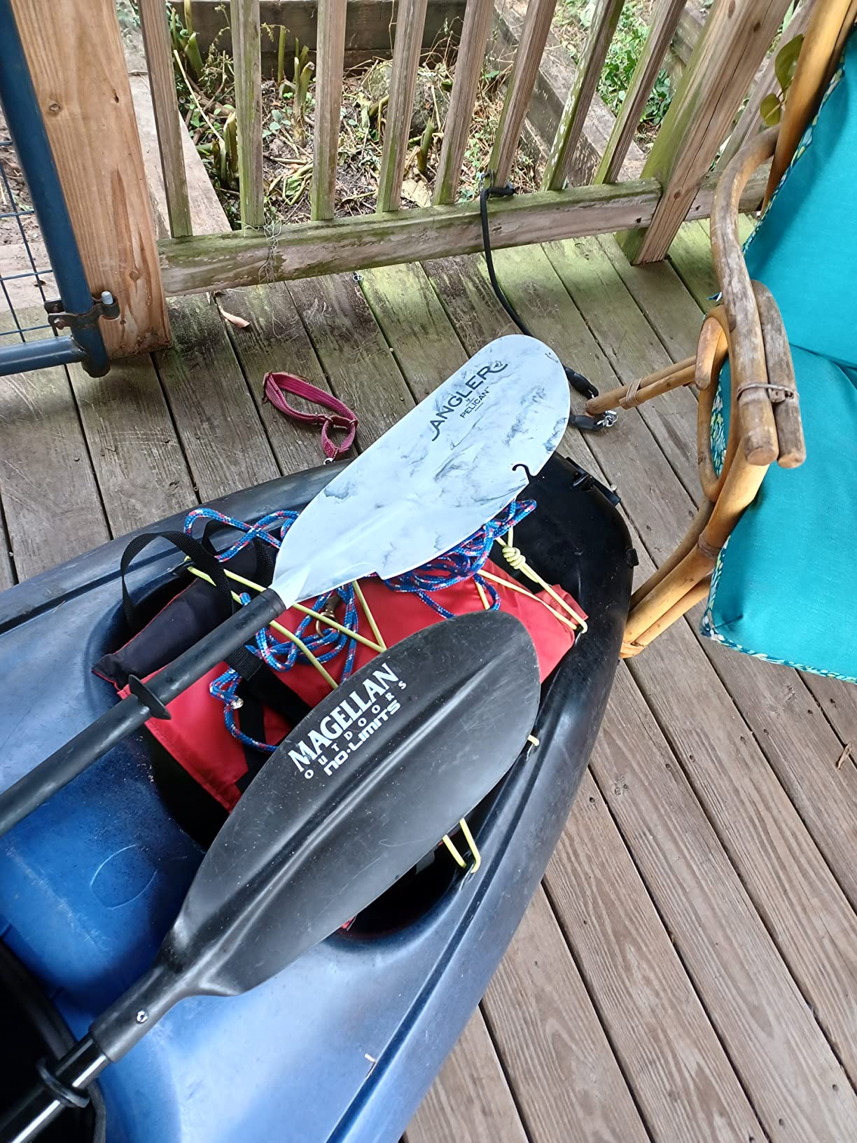 Pelican - Poseidon Angler Paddle - Aluminum Shaft with Reinforced Fiberglass Blades - Lightweight, Adjustable Kayaks Paddles - Perfect for Kayak Fishing customer photo 2