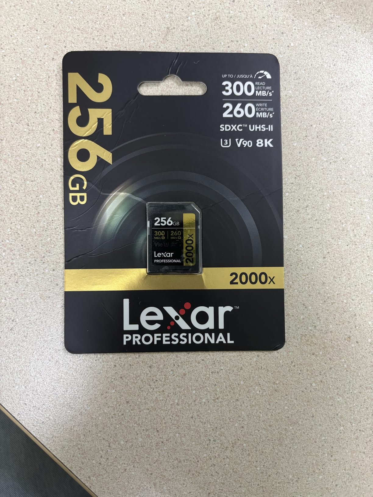 Lexar 256GB Professional 2000x SD Card, UHS-II, C10, U3, V90, Full HD, 8K, Up To 300MB/s Read SDXC Memory Card, for DSLR, Cinema-Quality Video Cameras (LSD2000256G-BNNNU) customer photo 2
