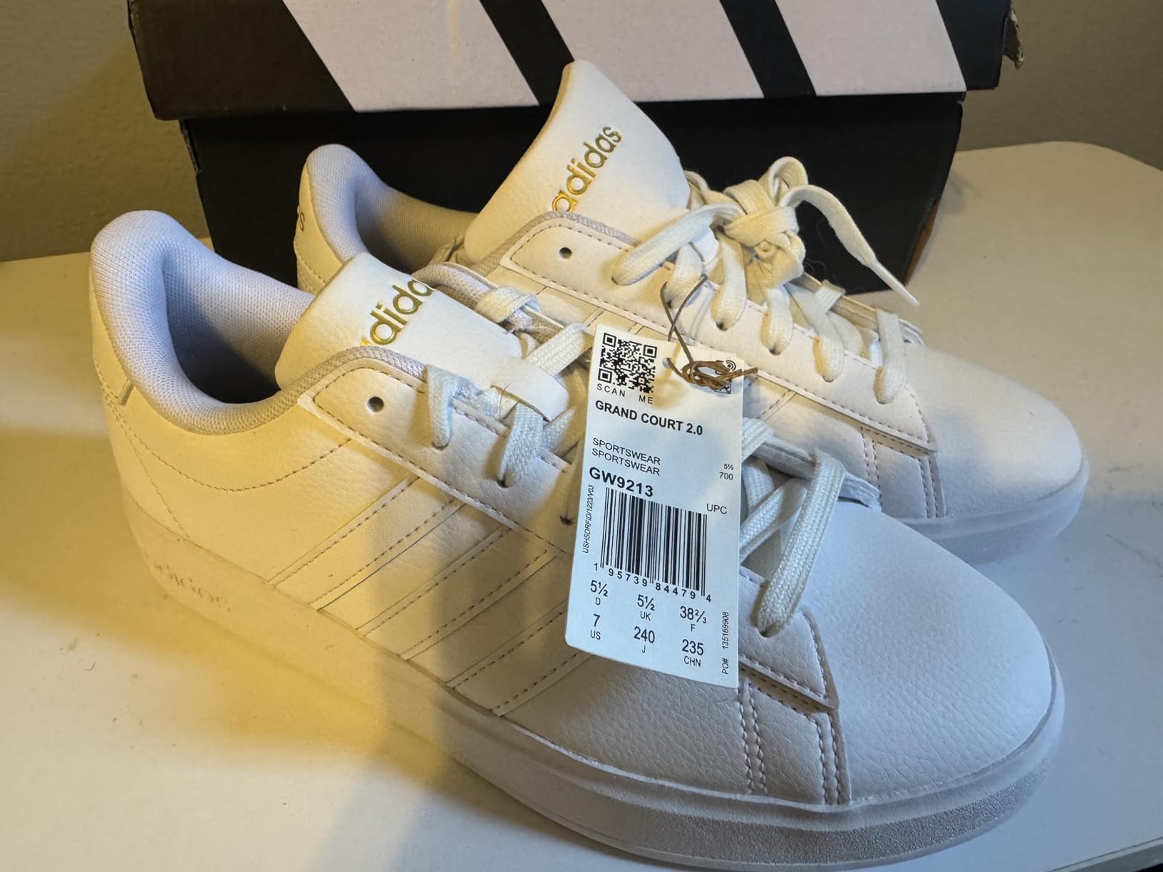adidas Women's Grand Court 2.0 Tennis Shoe customer photo 2